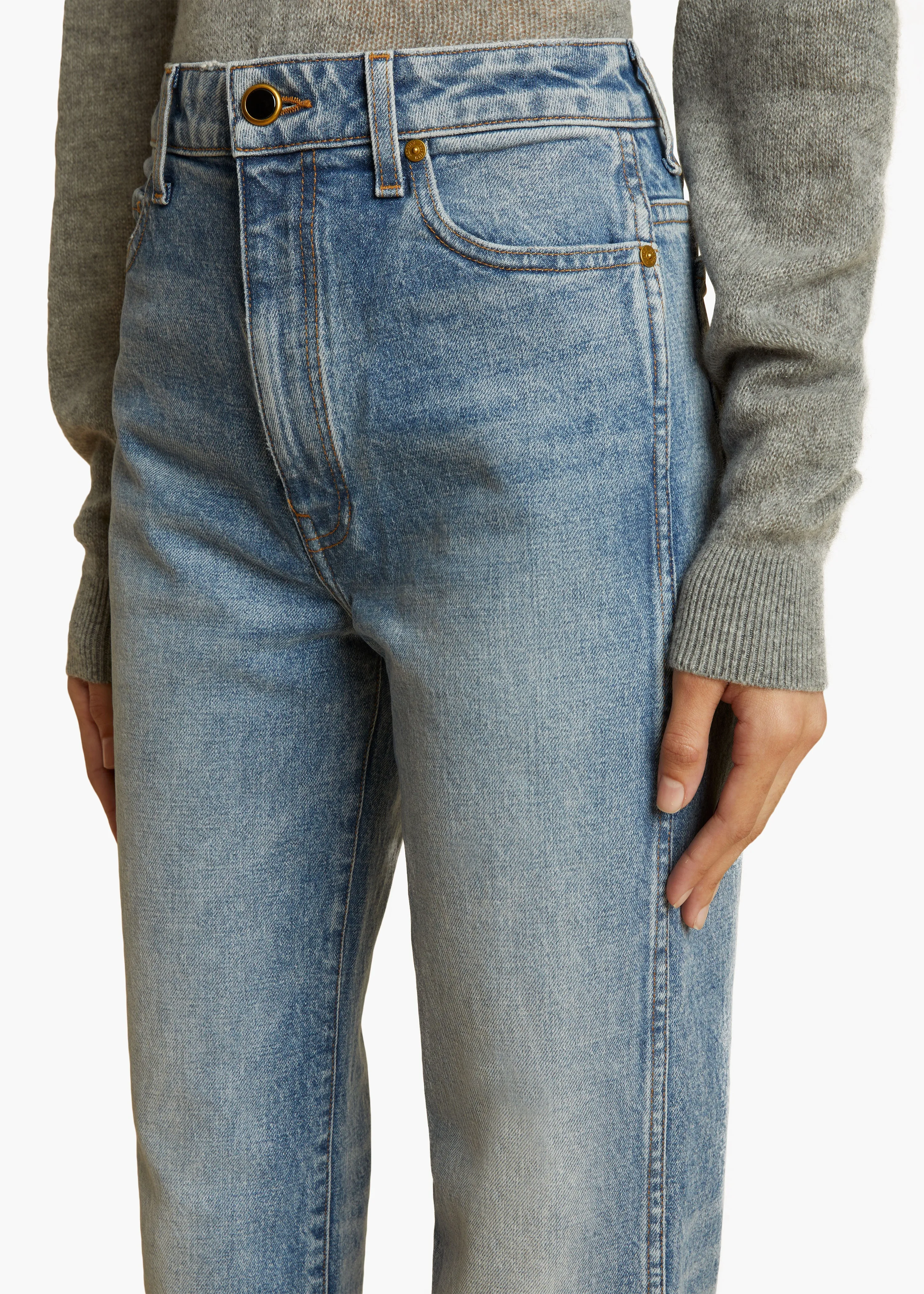 Danielle Stretch Jean in Bryce sold by KHAITE product image thumbnail 5
