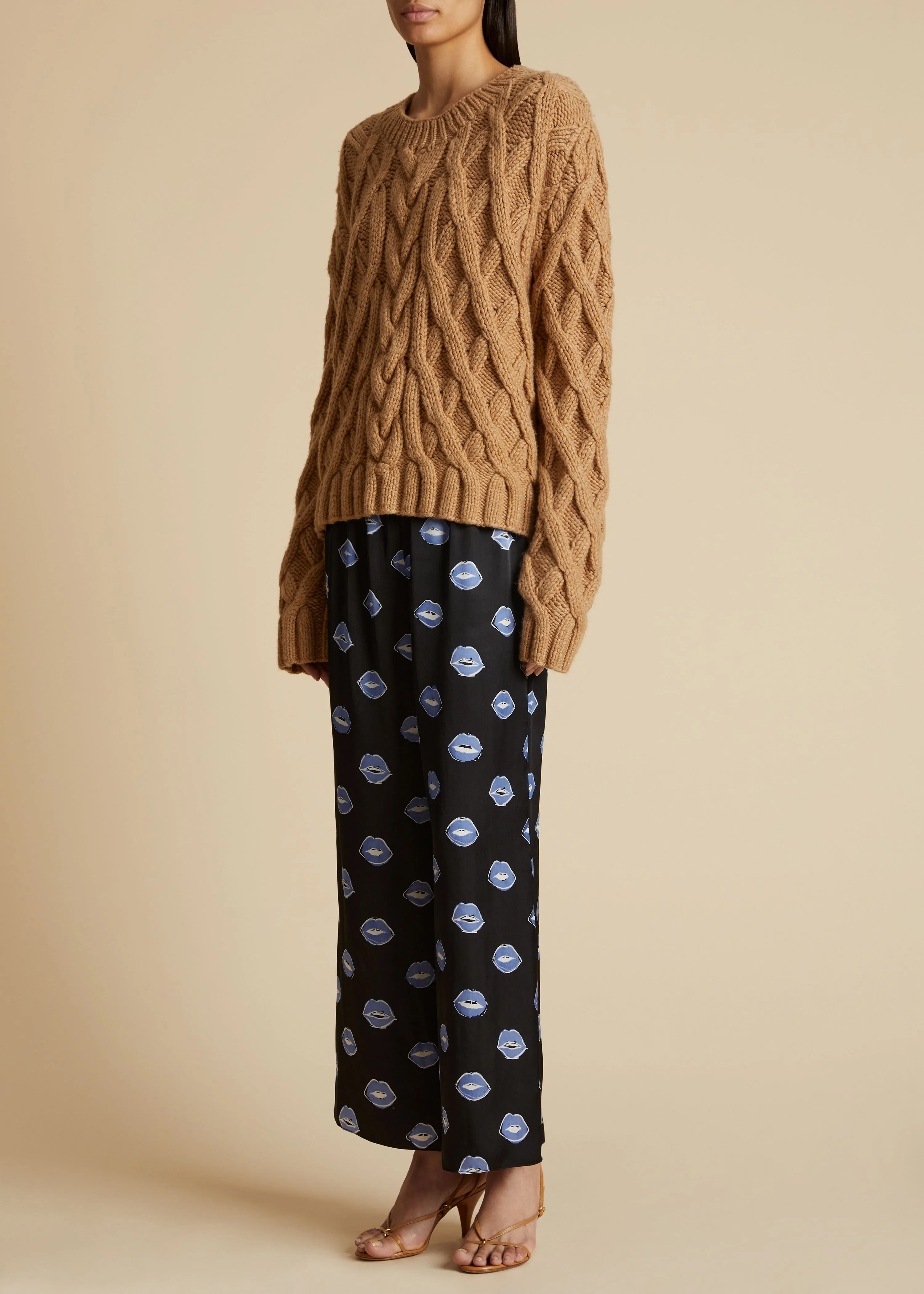 The Mae Sweater in Camel sold by KHAITE product image thumbnail 2