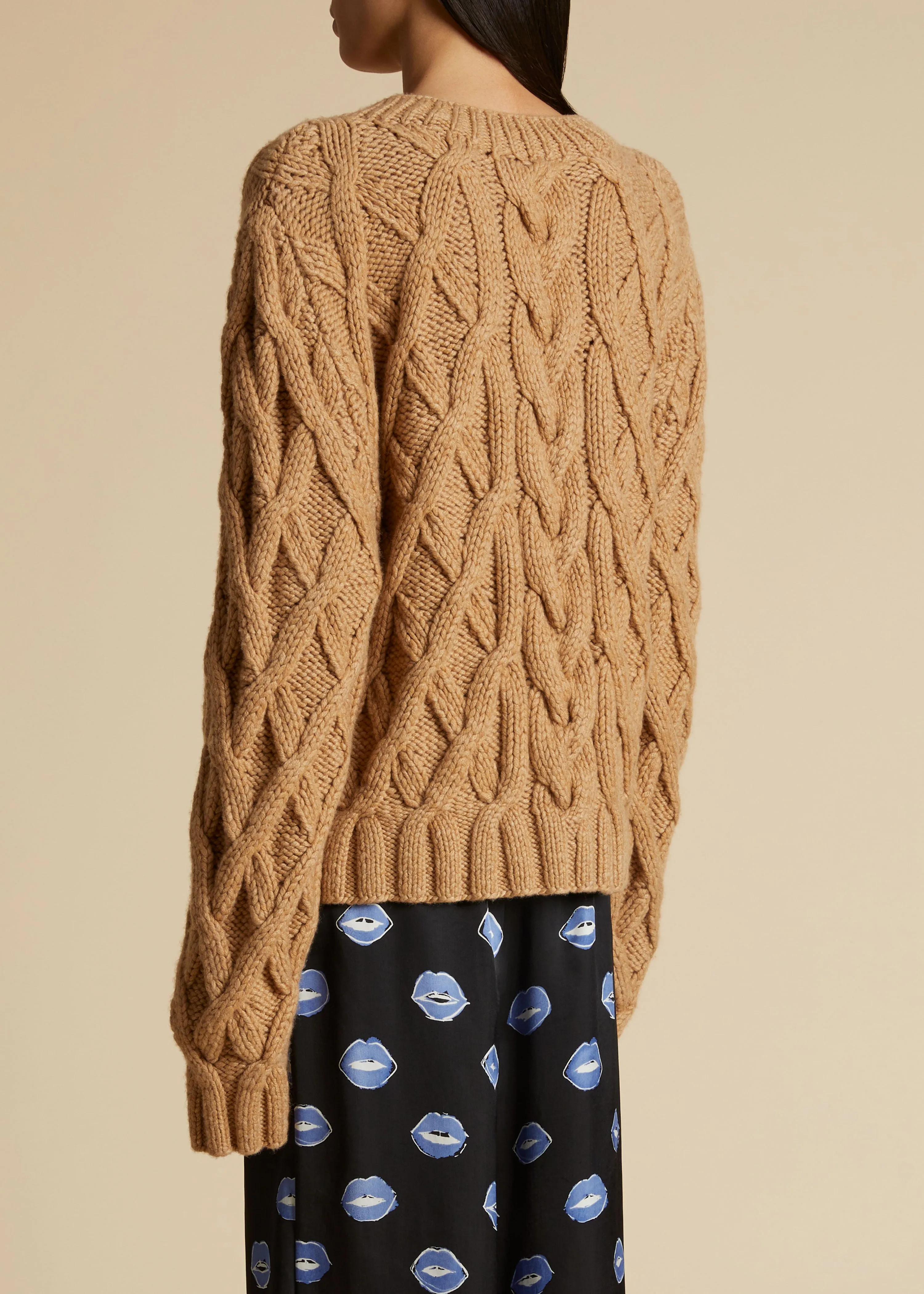 The Mae Sweater in Camel sold by KHAITE product image thumbnail 3