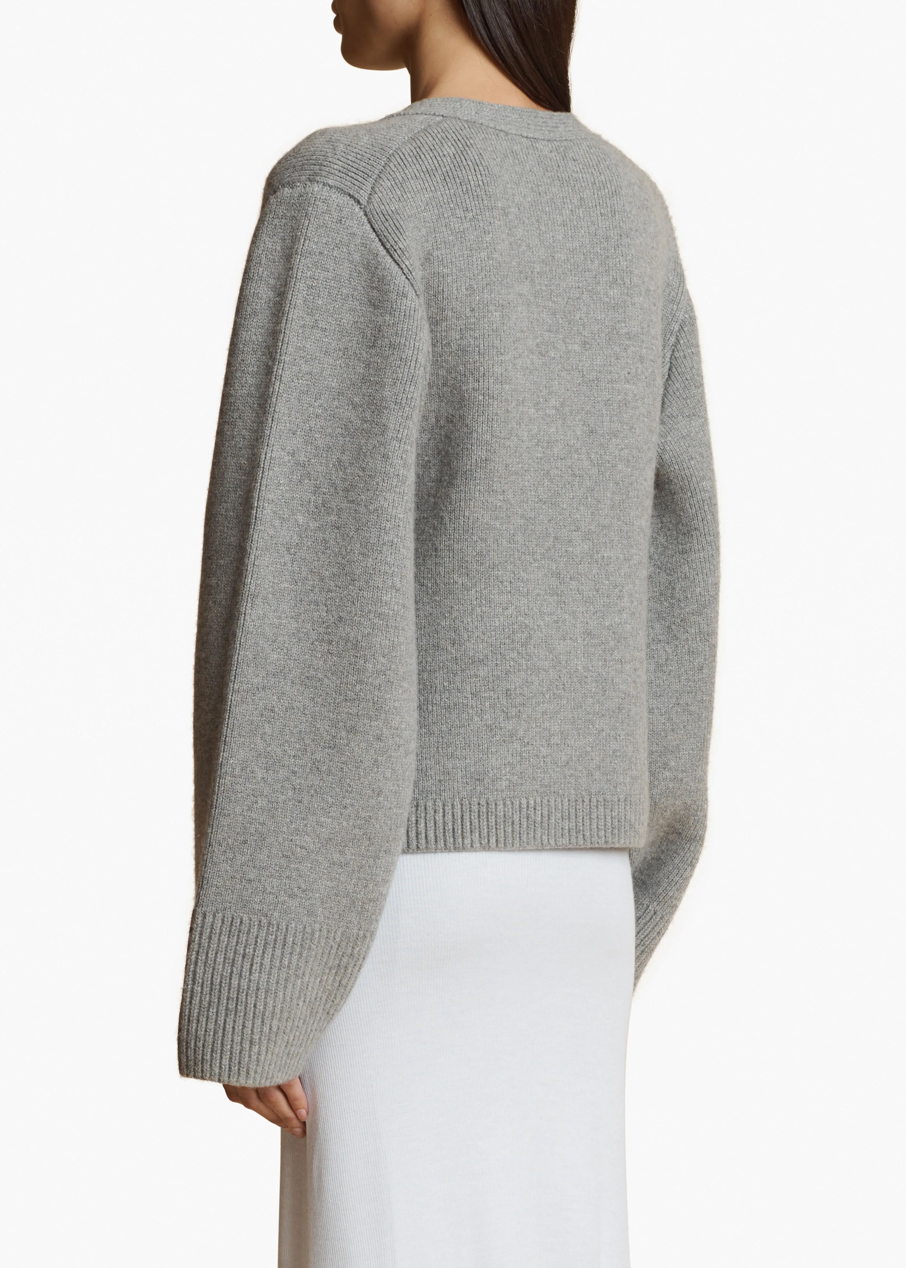 Scarlet Cardigan in Warm Grey sold by KHAITE product image thumbnail 4
