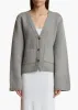 Scarlet Cardigan in Warm Grey sold by KHAITE