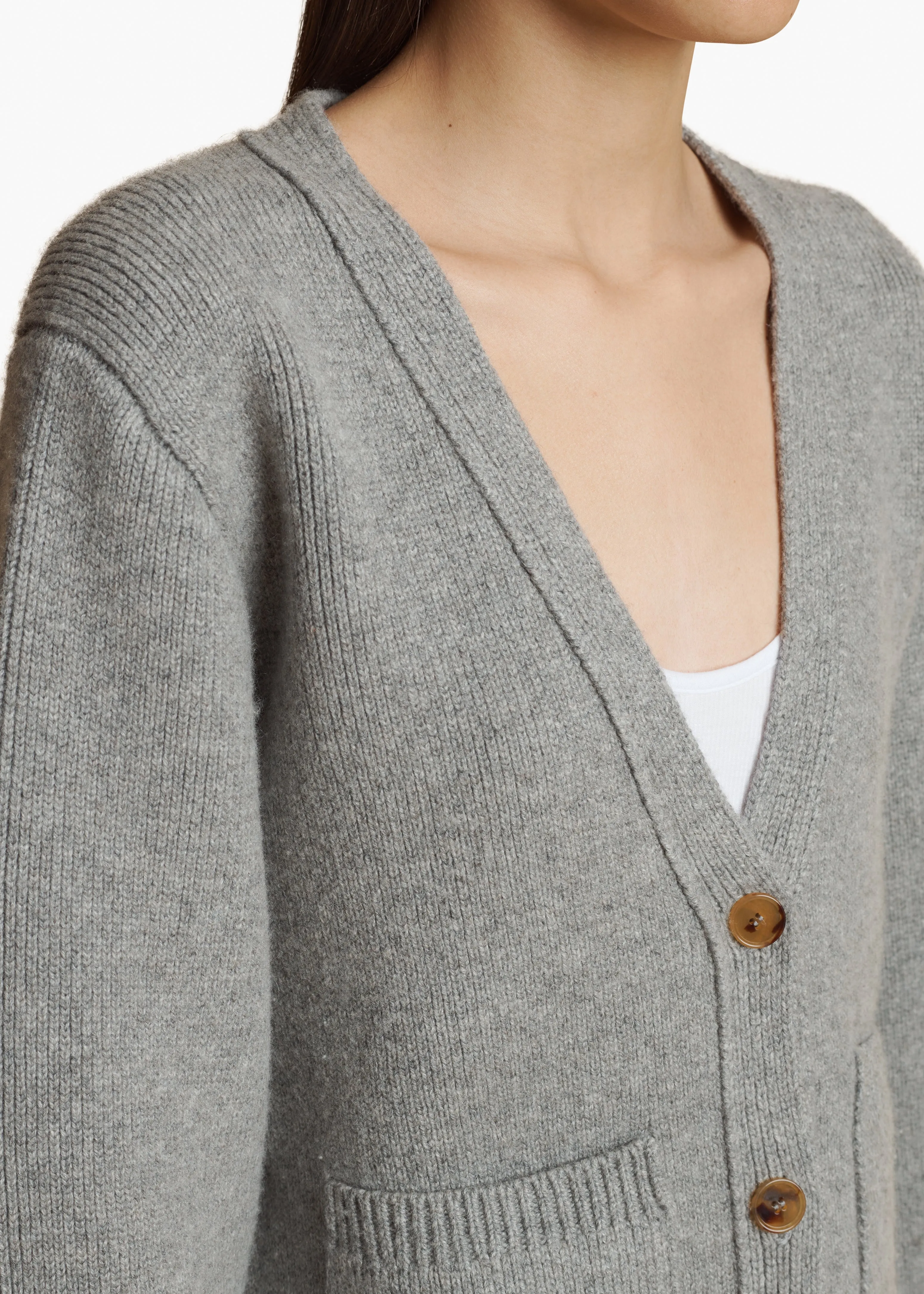 Scarlet Cardigan in Warm Grey sold by KHAITE product image thumbnail 5