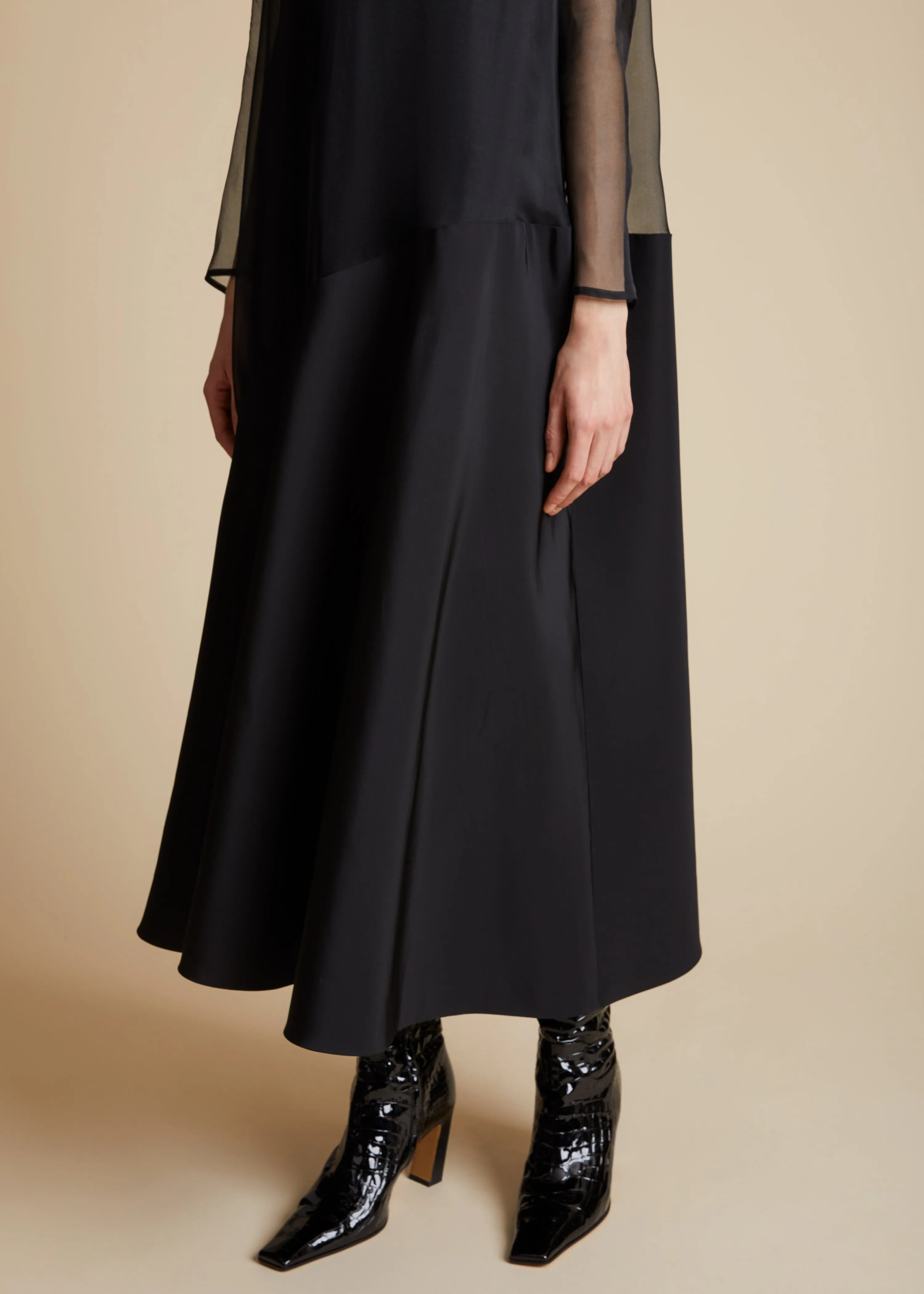 The Bellamy Dress in Black sold by KHAITE product image thumbnail 5