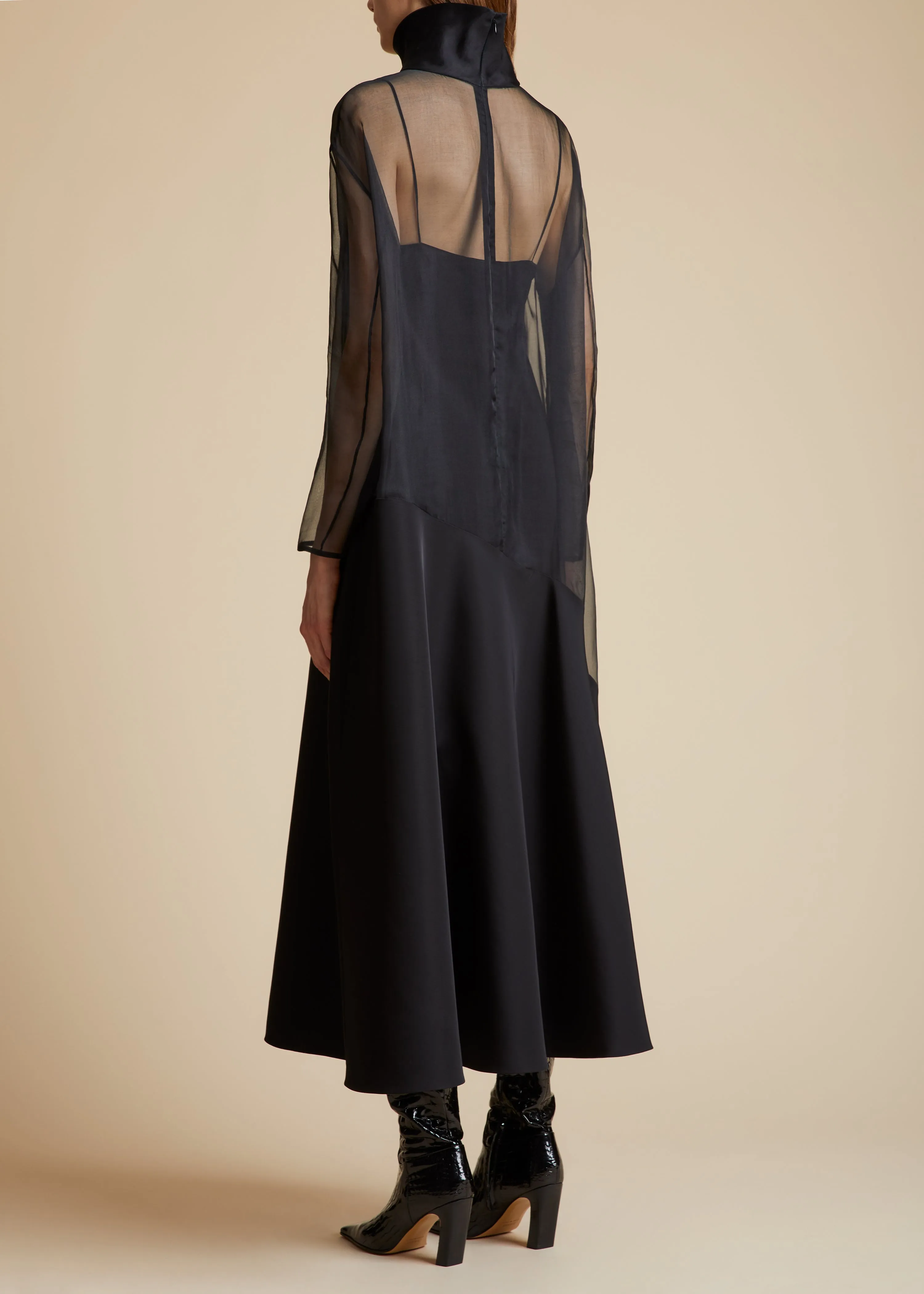 The Bellamy Dress in Black sold by KHAITE product image thumbnail 3
