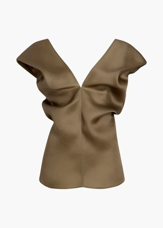 Ami Top in Toffee sold by KHAITE