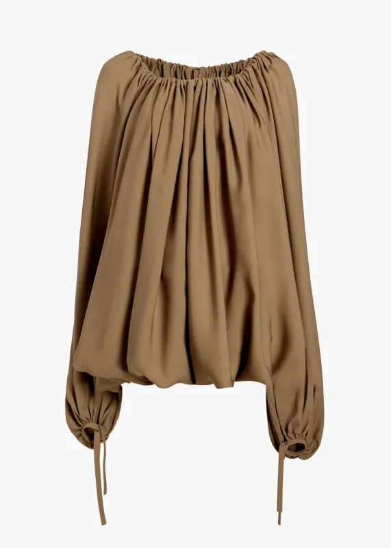 Nash Top in Toffee sold by KHAITE