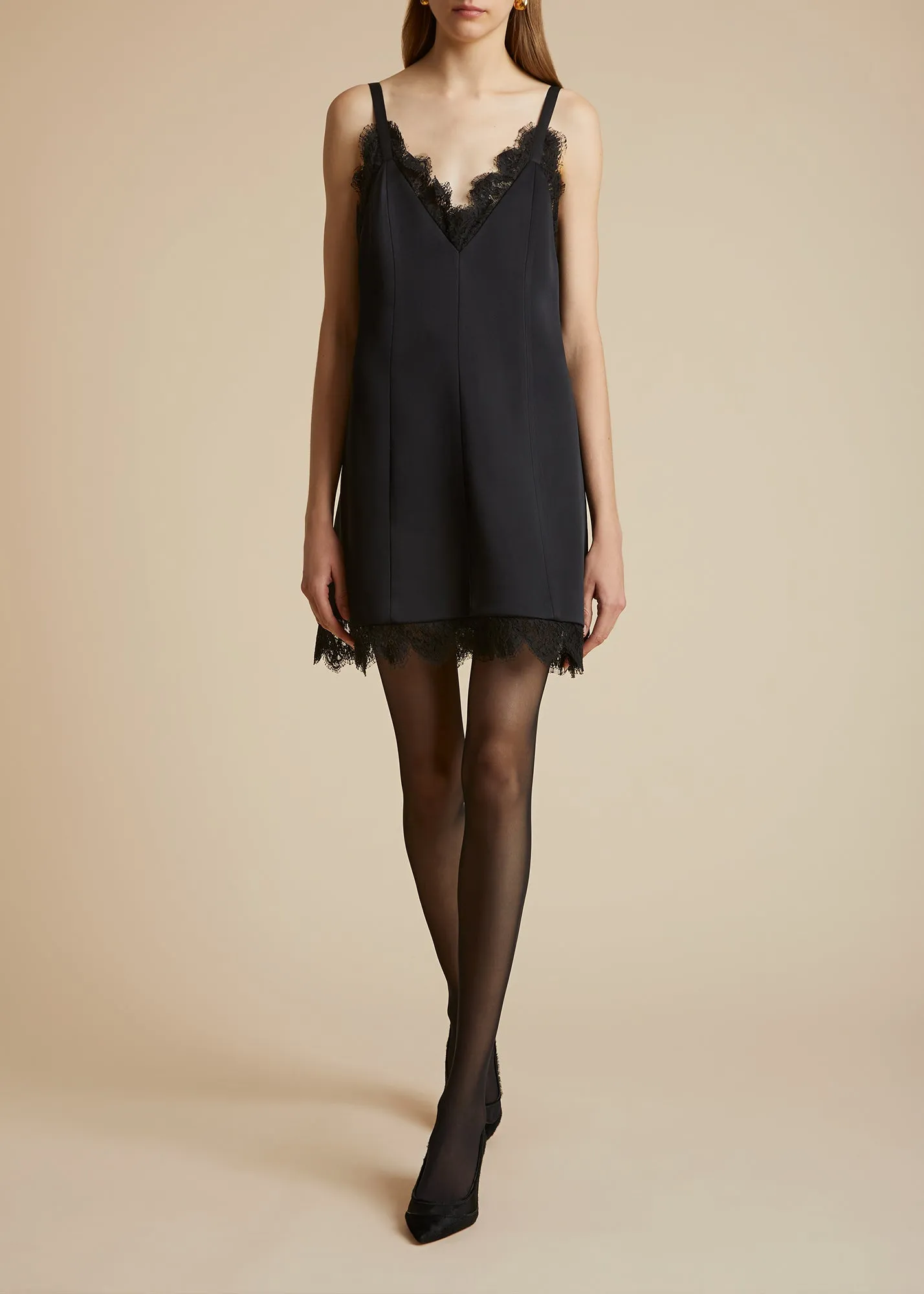 The Bo Dress in Black sold by KHAITE