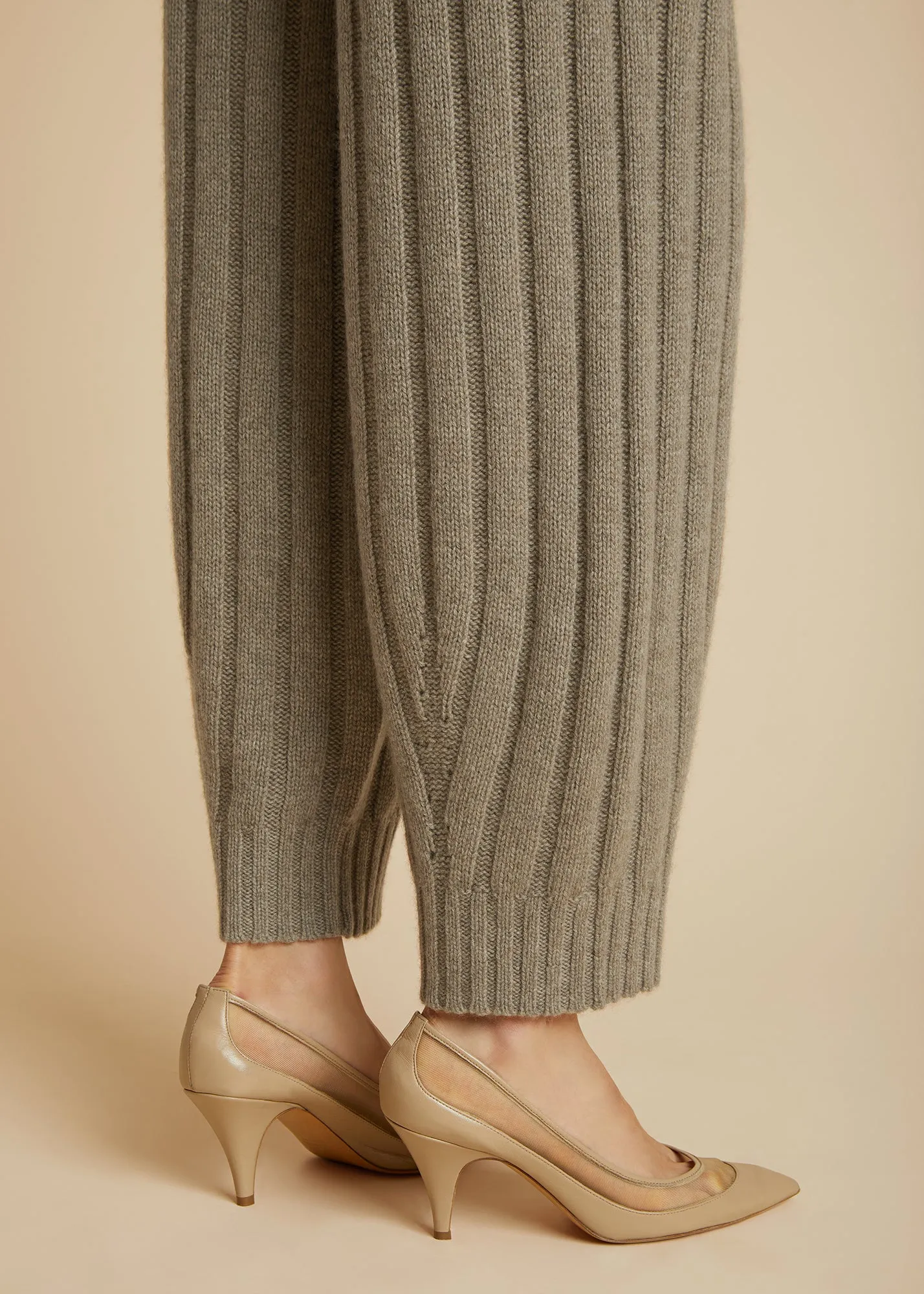 The Porzio Pant in Barley sold by KHAITE product image thumbnail 5