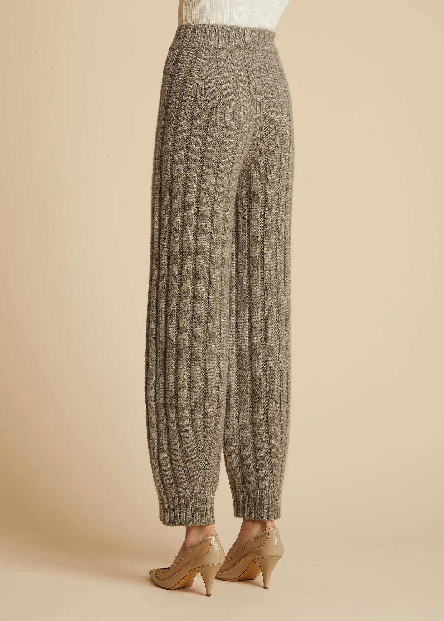 The Porzio Pant in Barley sold by KHAITE product image thumbnail 3