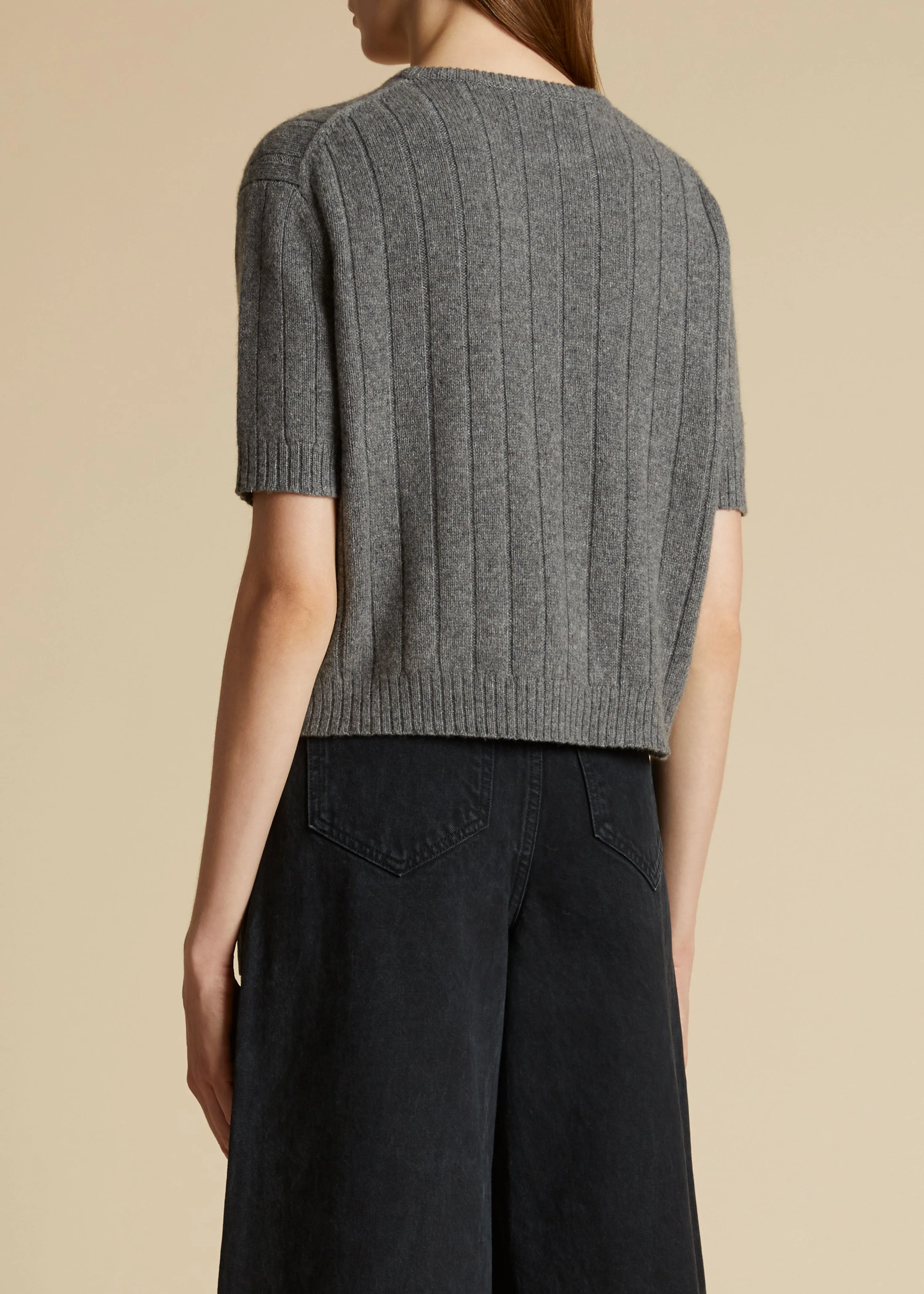 The Esmeralda Sweater in Sterling sold by KHAITE product image thumbnail 3