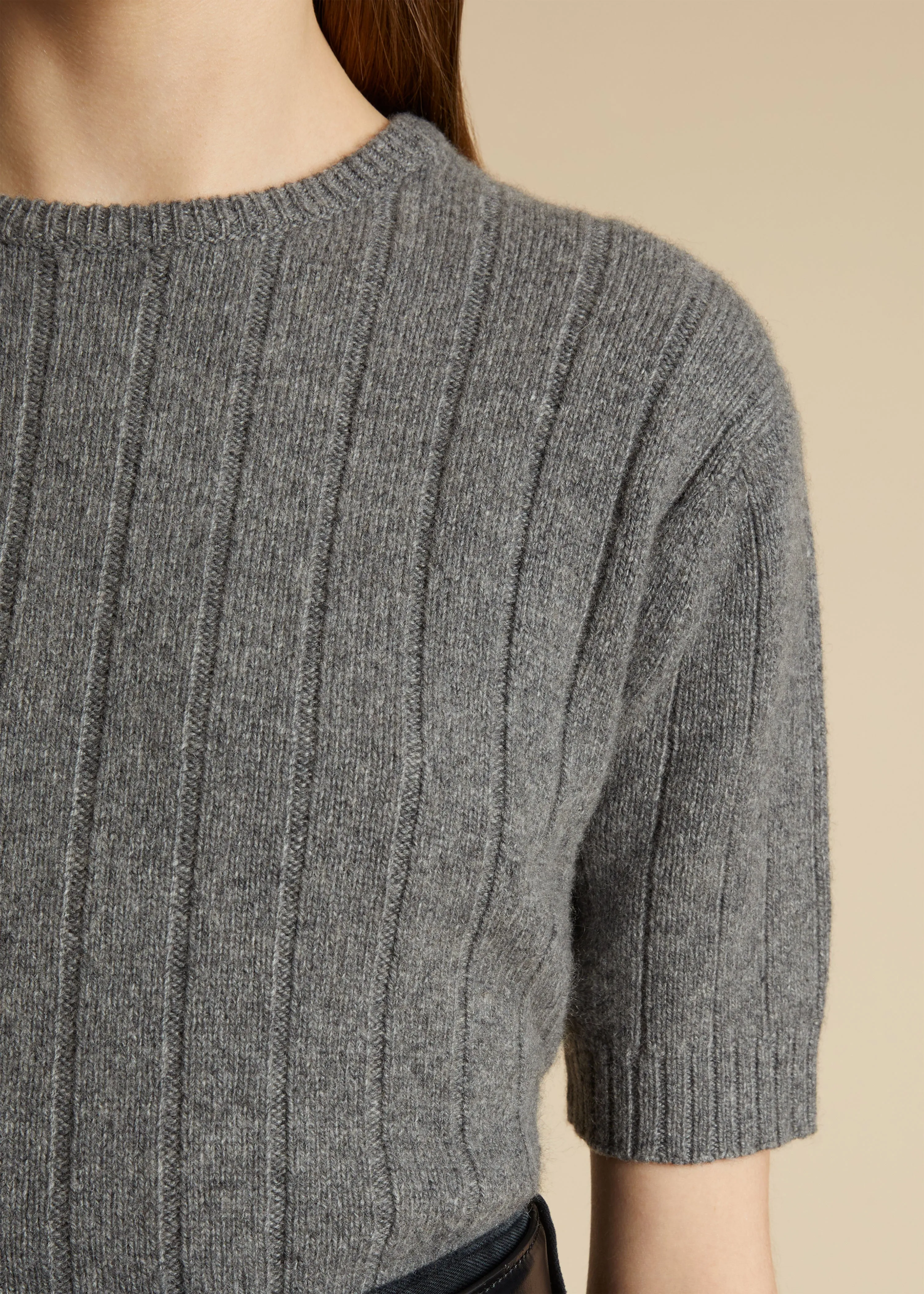 The Esmeralda Sweater in Sterling sold by KHAITE product image thumbnail 5