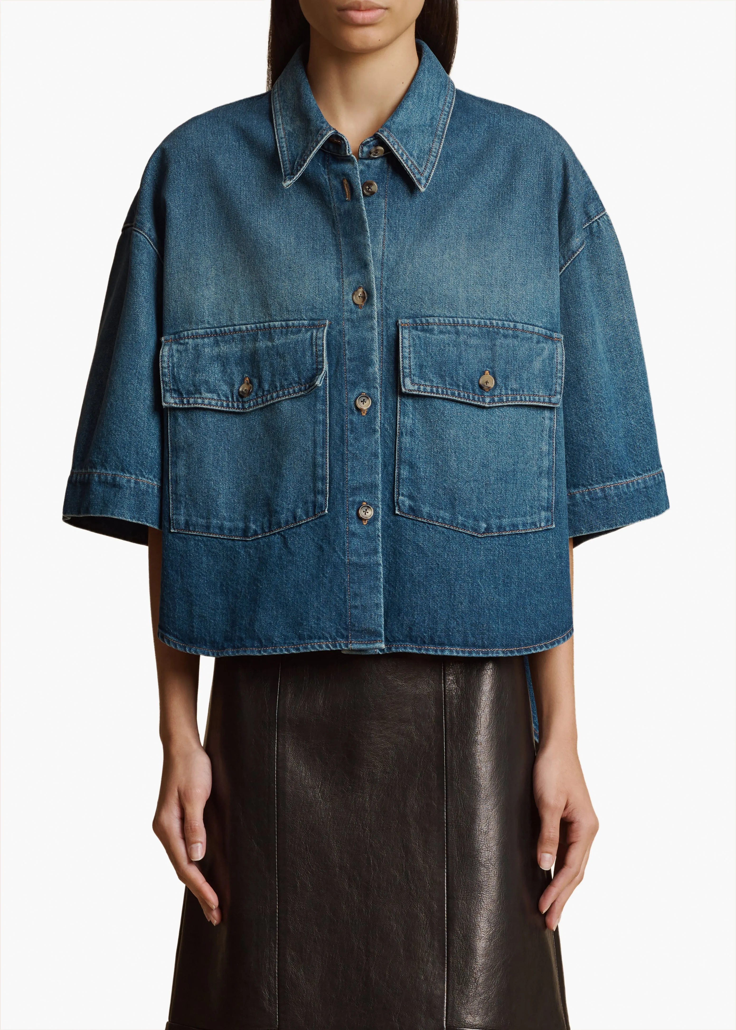 Mahsha Top in Stinson sold by KHAITE product image thumbnail 3