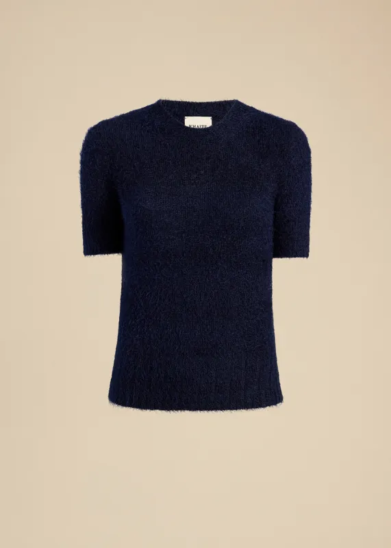 Luphia Sweater in Navy sold by KHAITE