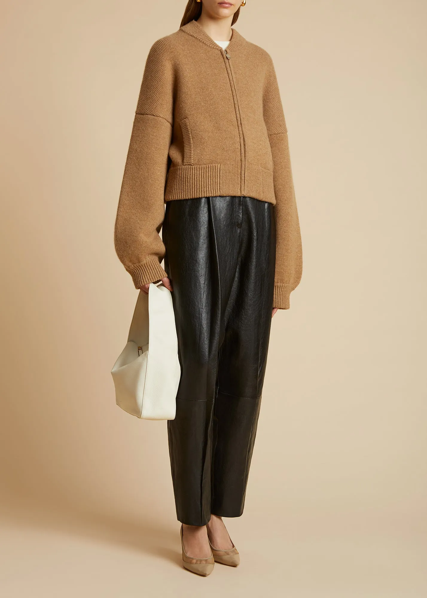 The Rhea Jacket in Camel sold by KHAITE product image thumbnail 2
