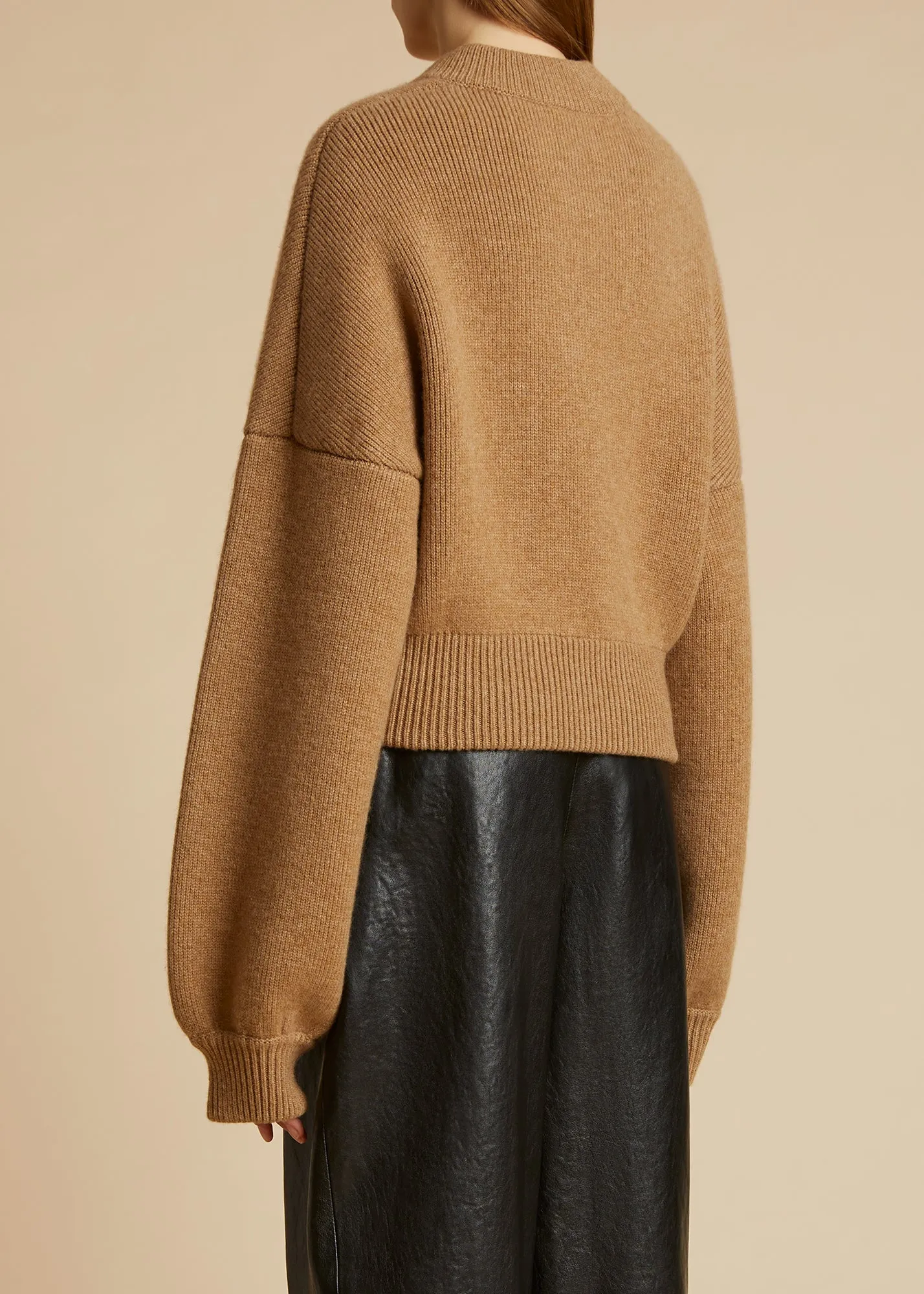 The Rhea Jacket in Camel sold by KHAITE product image thumbnail 3