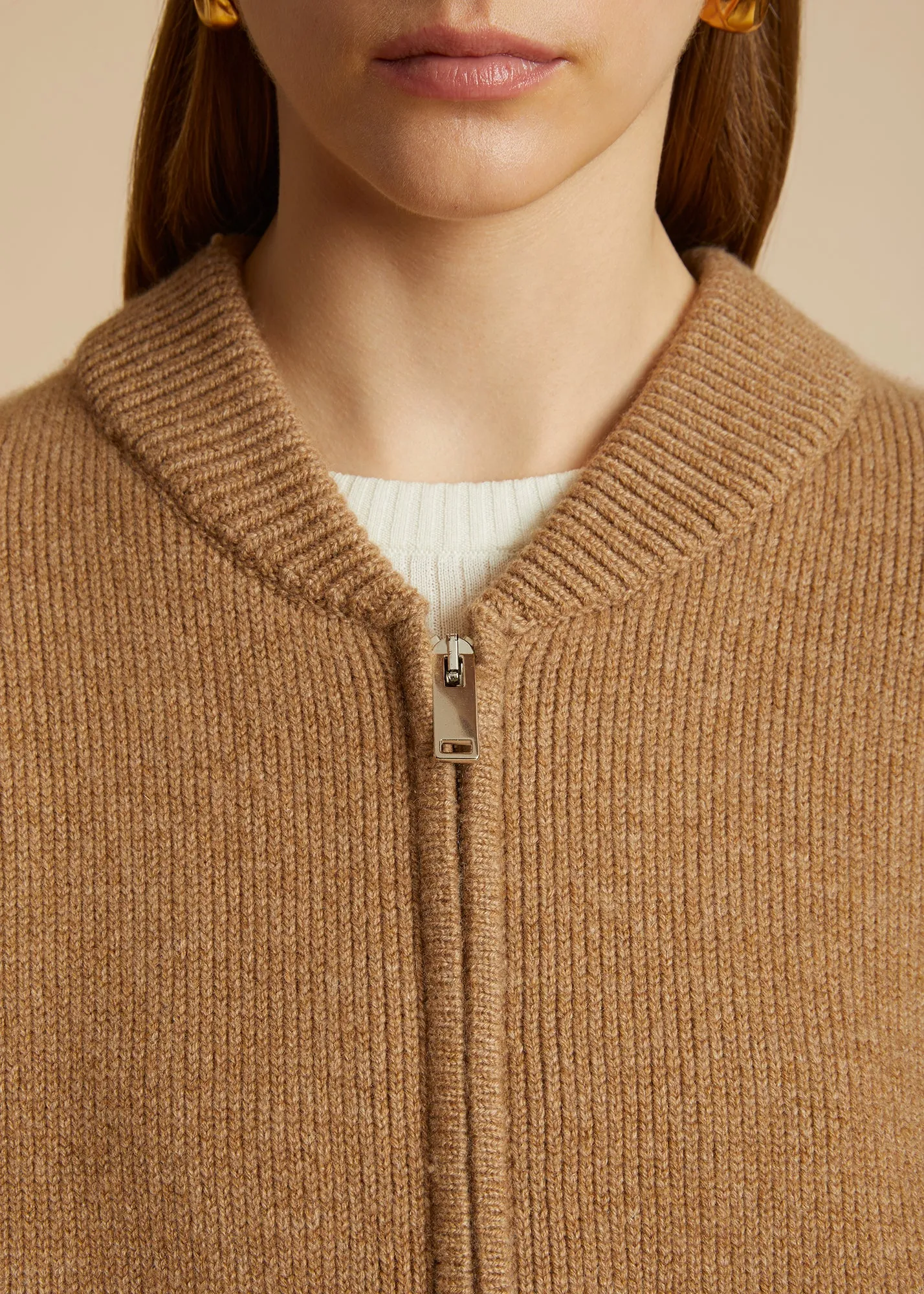 The Rhea Jacket in Camel sold by KHAITE product image thumbnail 5