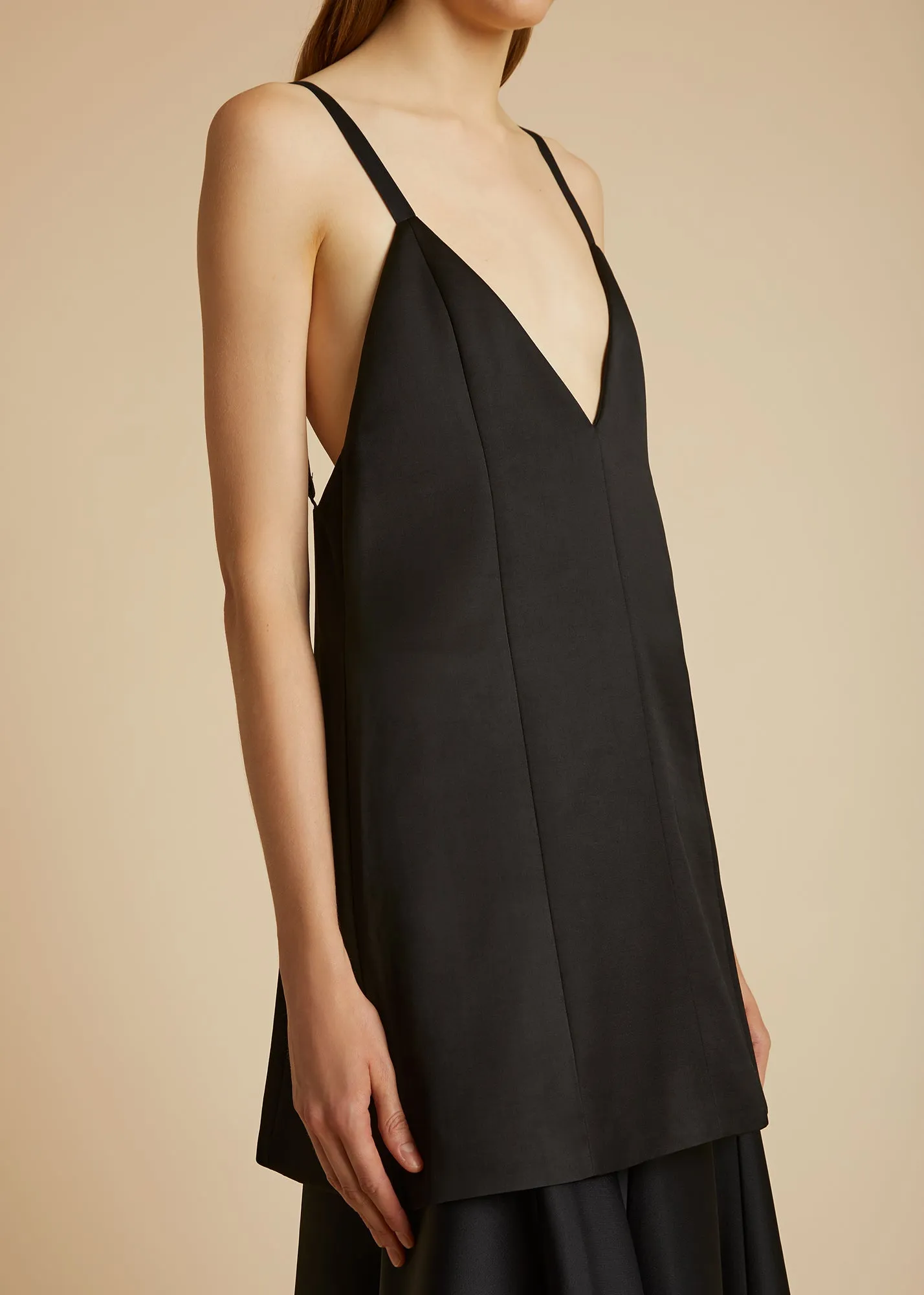 The Bab Dress in Black sold by KHAITE product image thumbnail 4