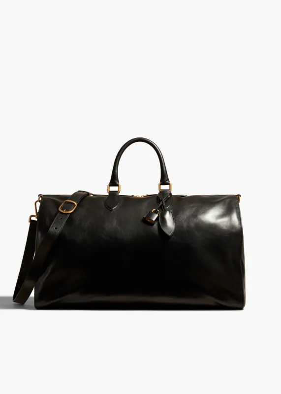 Pierre Weekender Bag in Black Leather sold by KHAITE