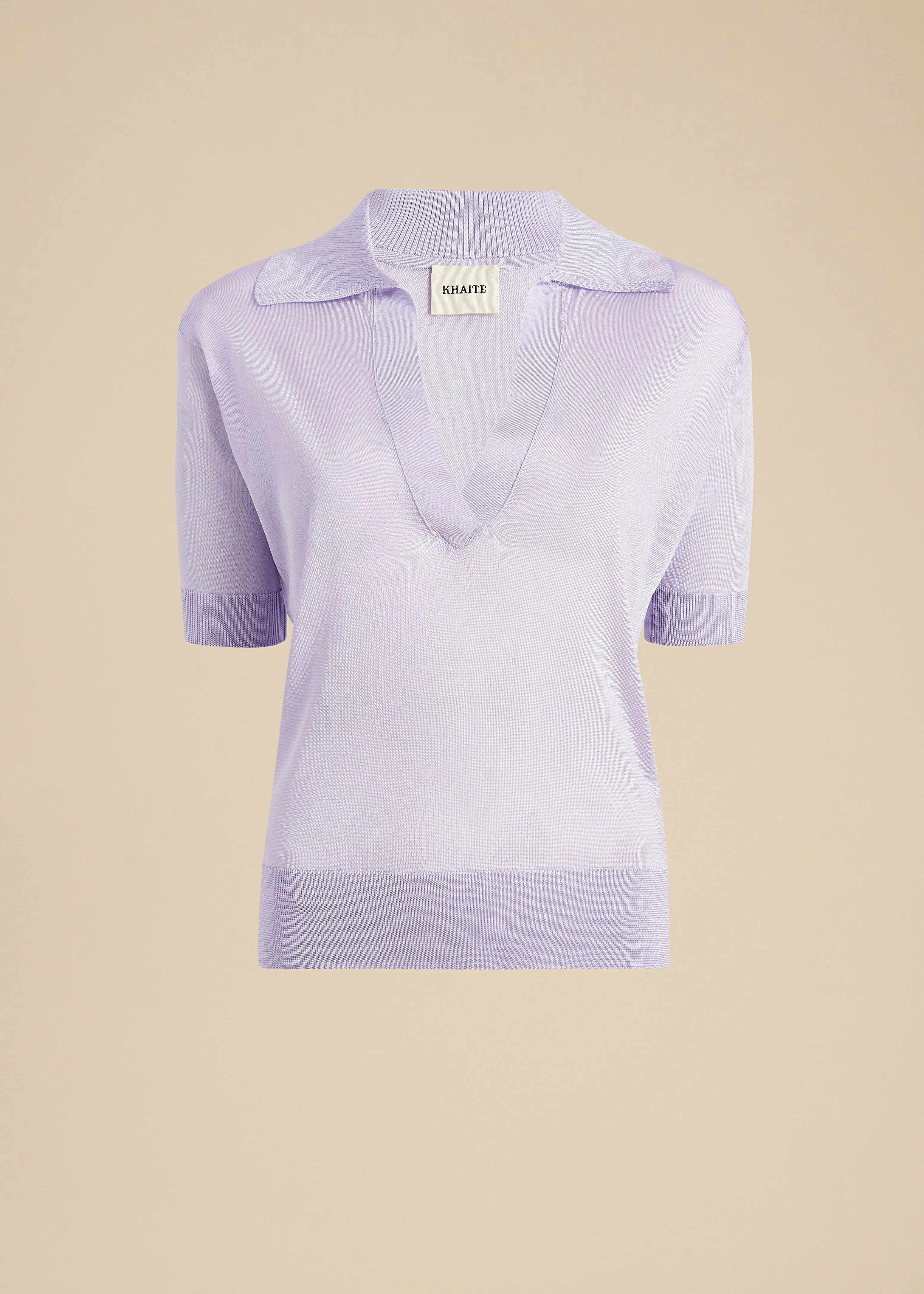 Julita Top in Lavender sold by KHAITE
