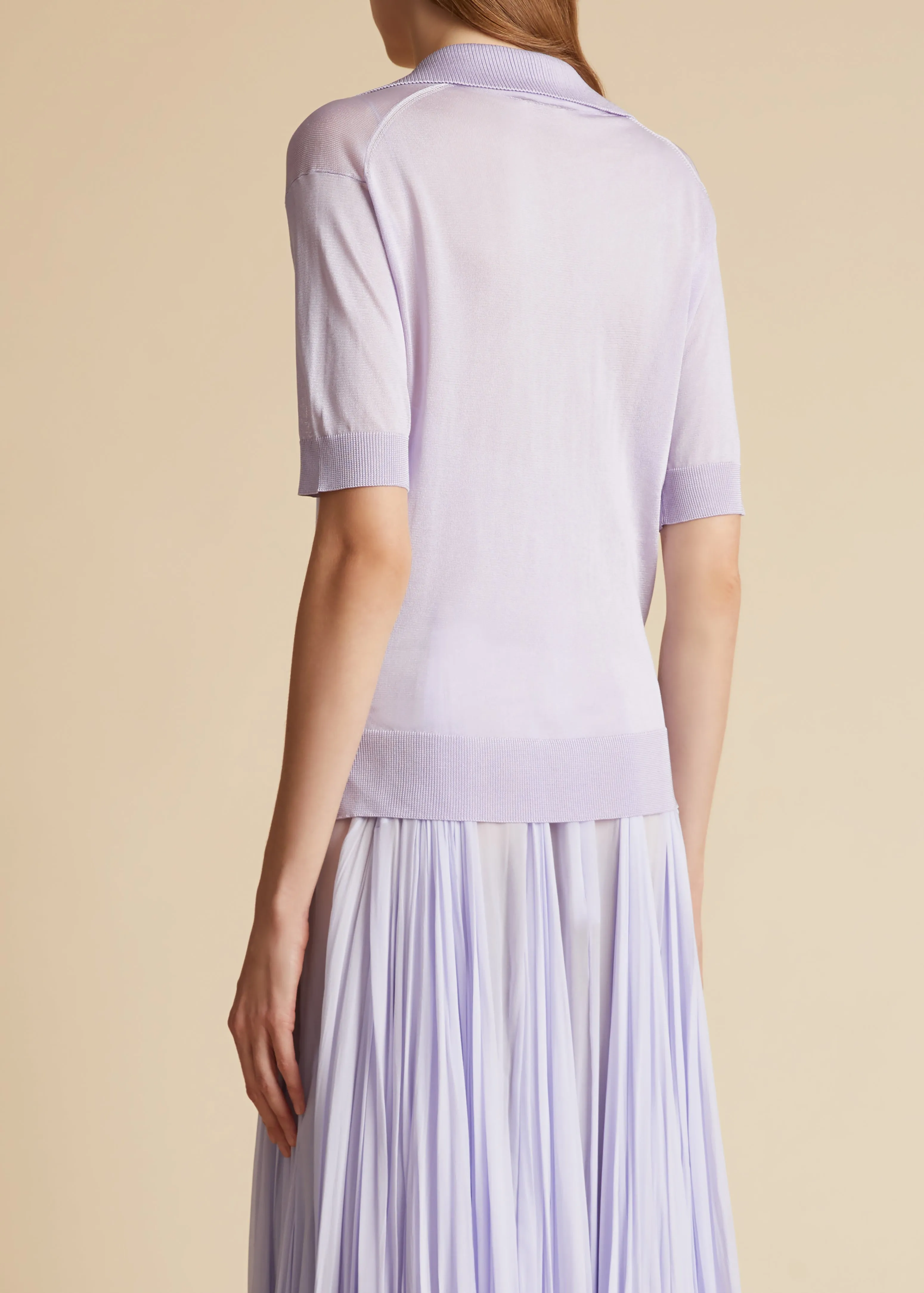 Julita Top in Lavender sold by KHAITE product image thumbnail 4