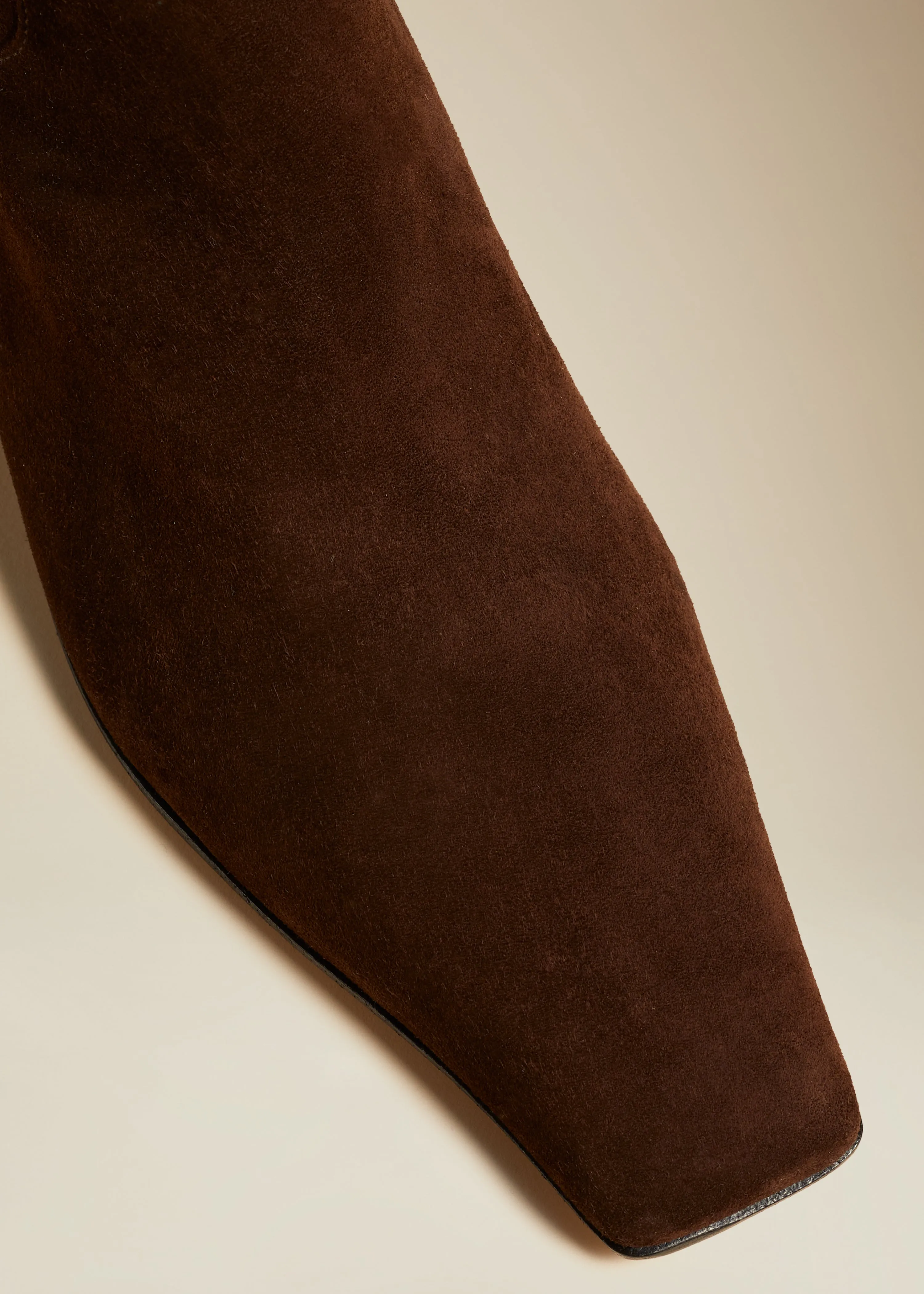 Marfa Knee-High Boot in Coffee Suede sold by KHAITE product image thumbnail 4