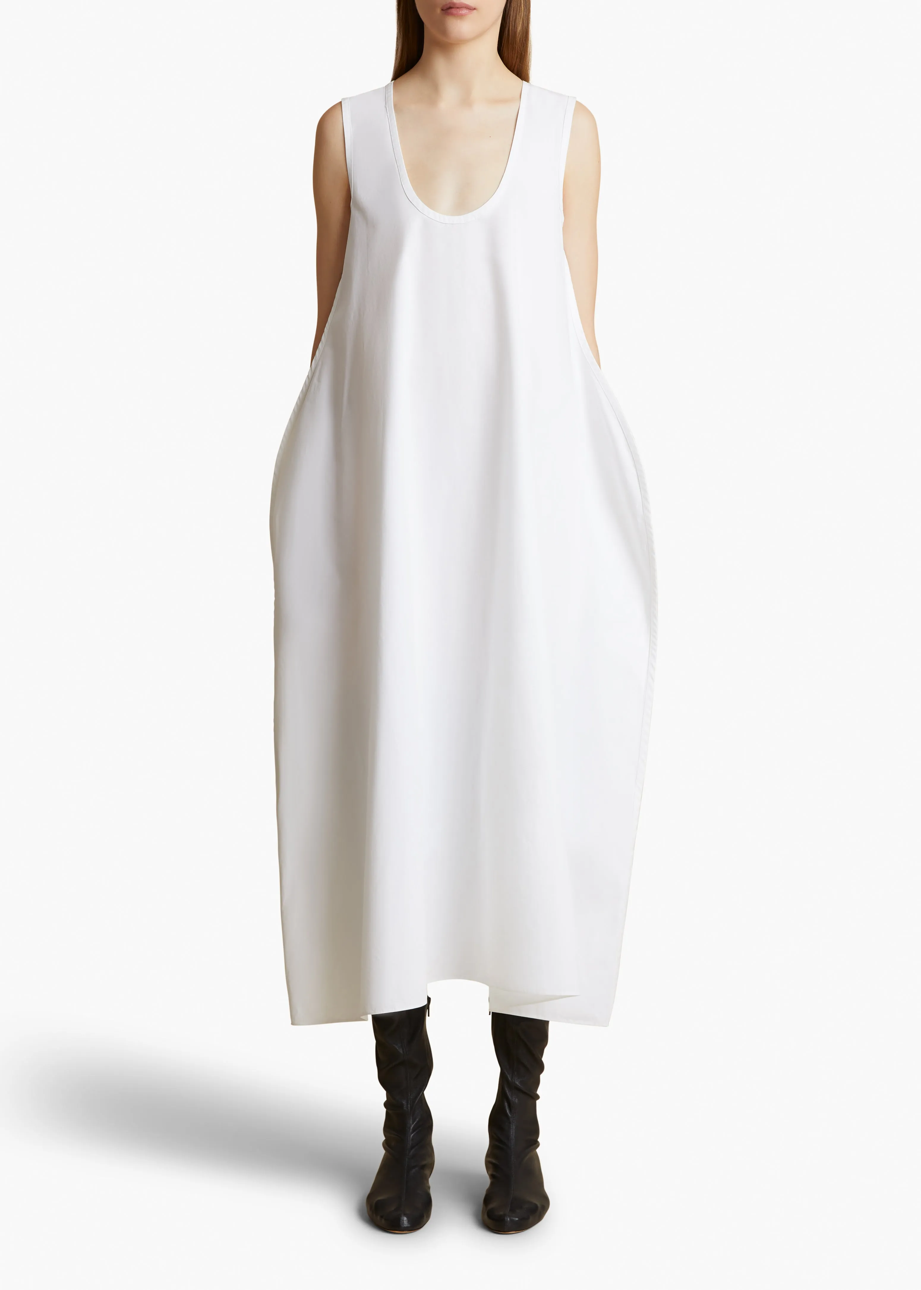 Coli Dress in White sold by KHAITE product image thumbnail 2