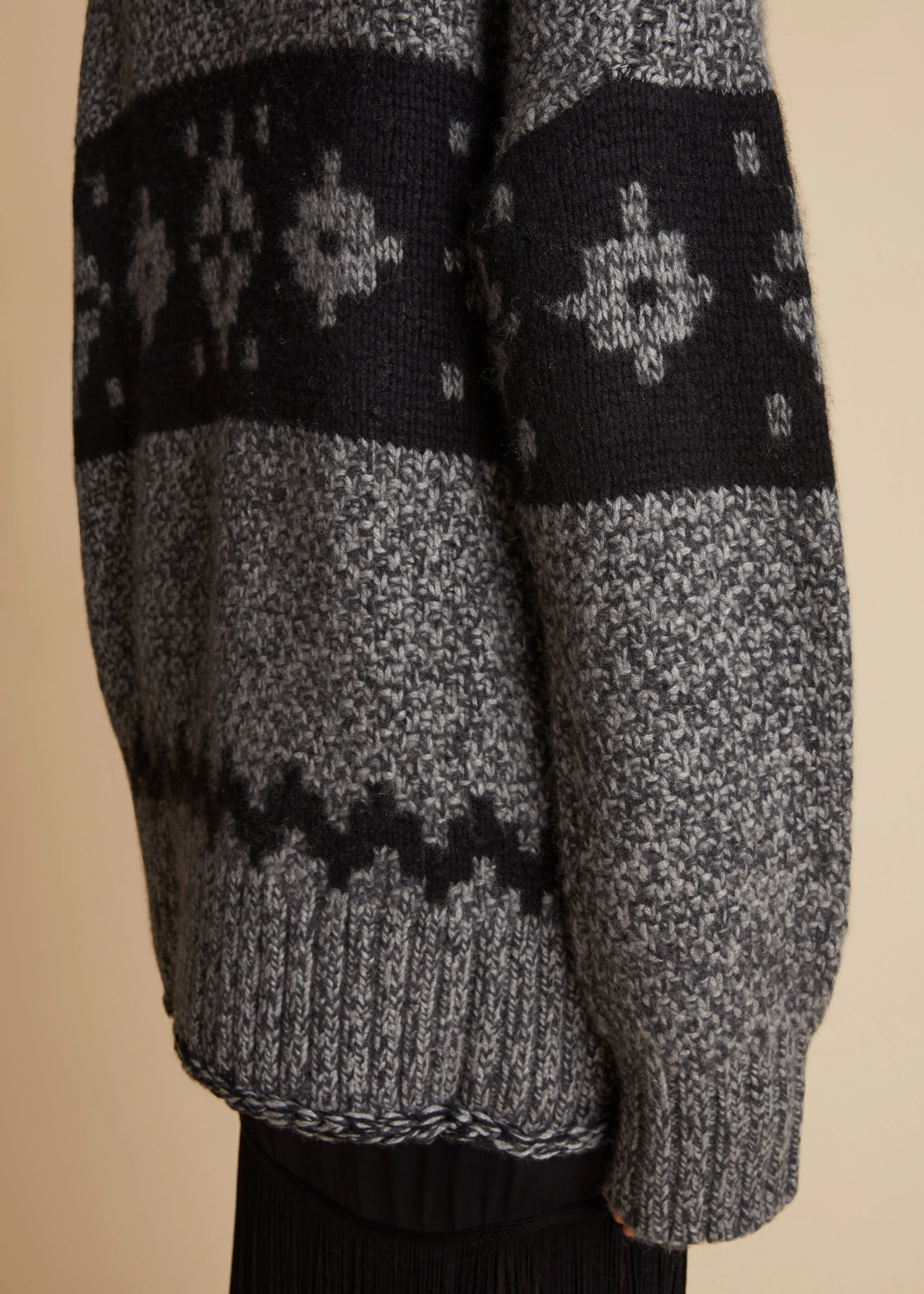 The Dobbi Hoodie in Charcoal sold by KHAITE product image thumbnail 4