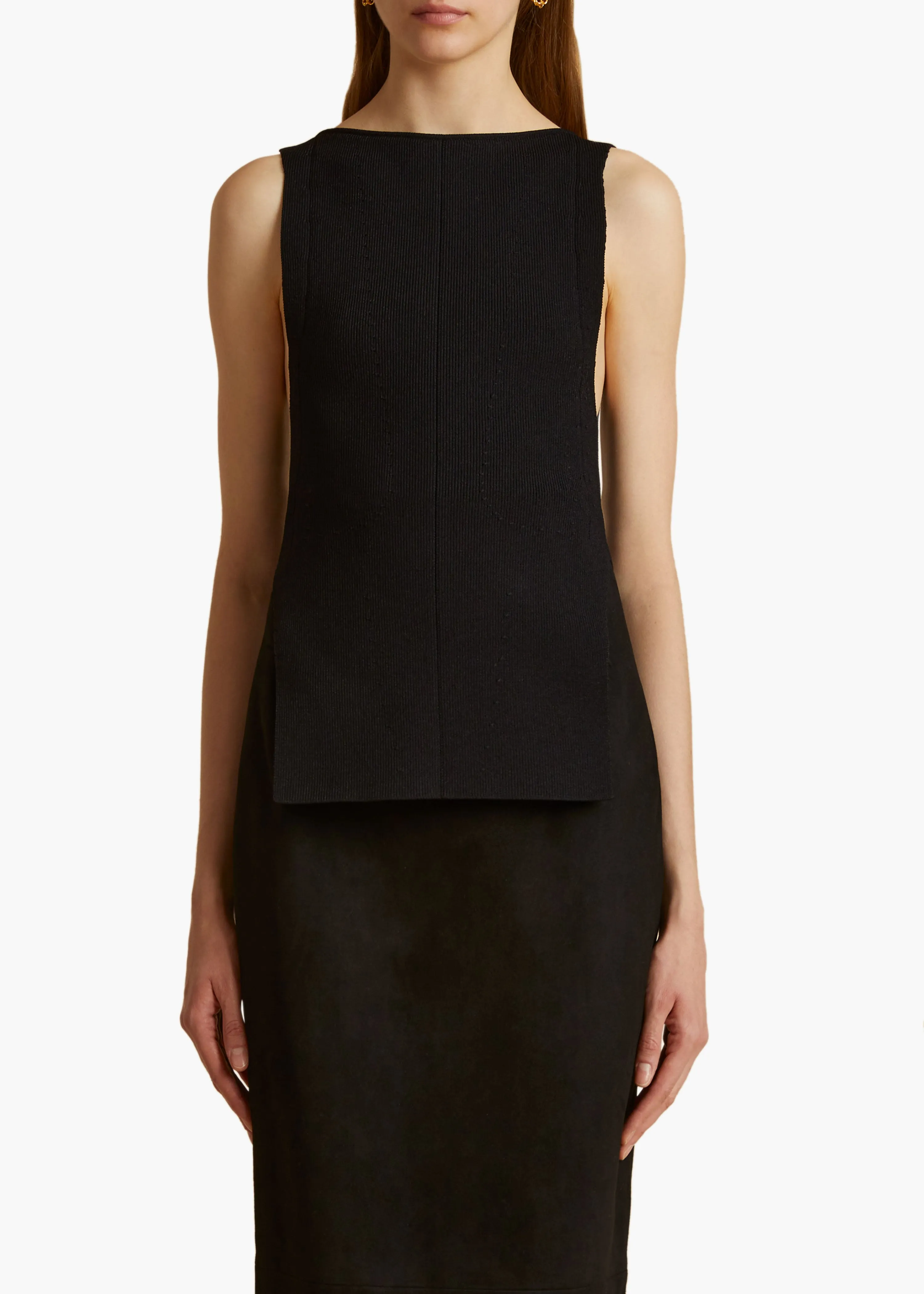 Evelyn Top in Black sold by KHAITE product image thumbnail 3