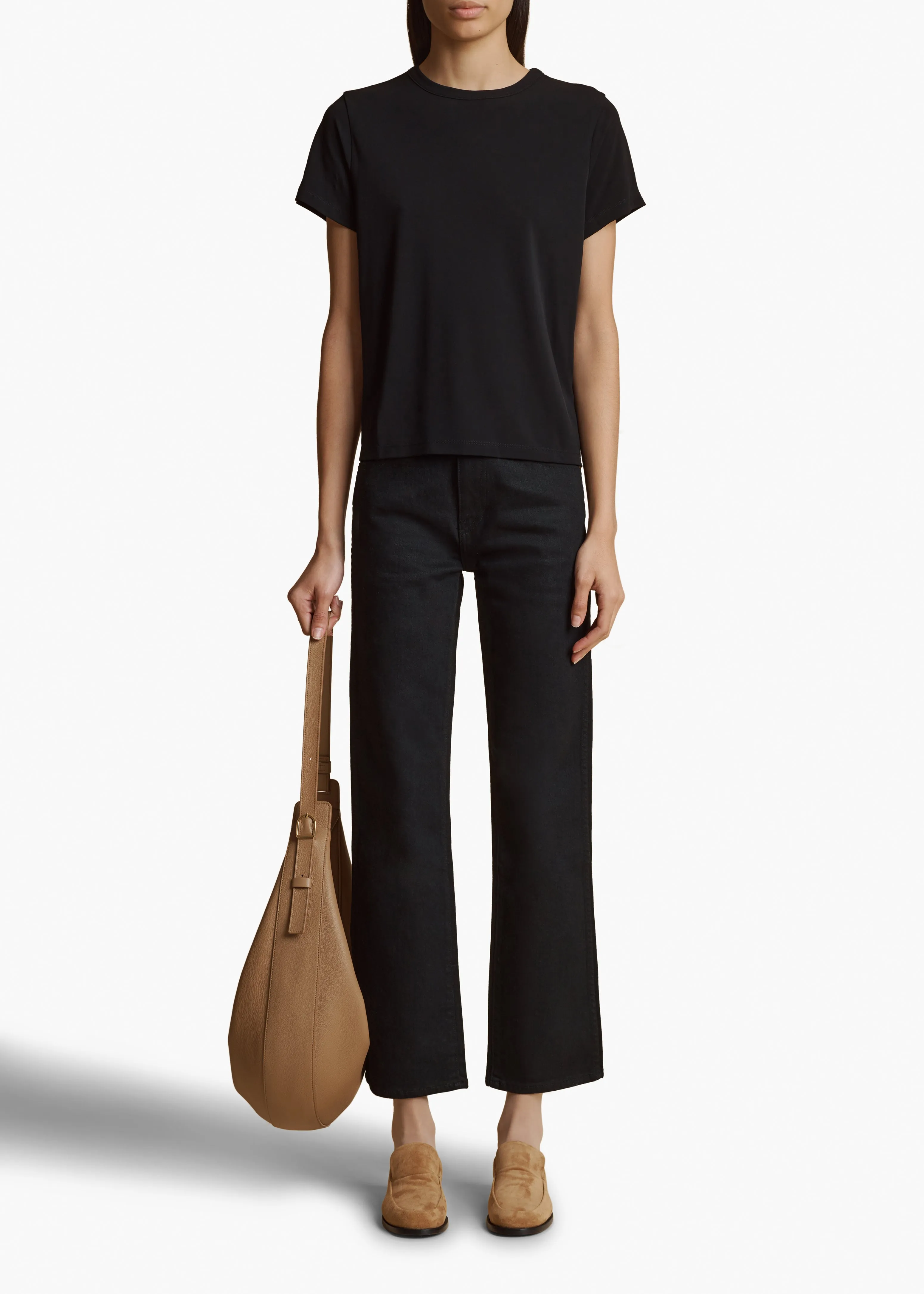 Vivian Stretch Jean in Black Rinse sold by KHAITE product image thumbnail 2