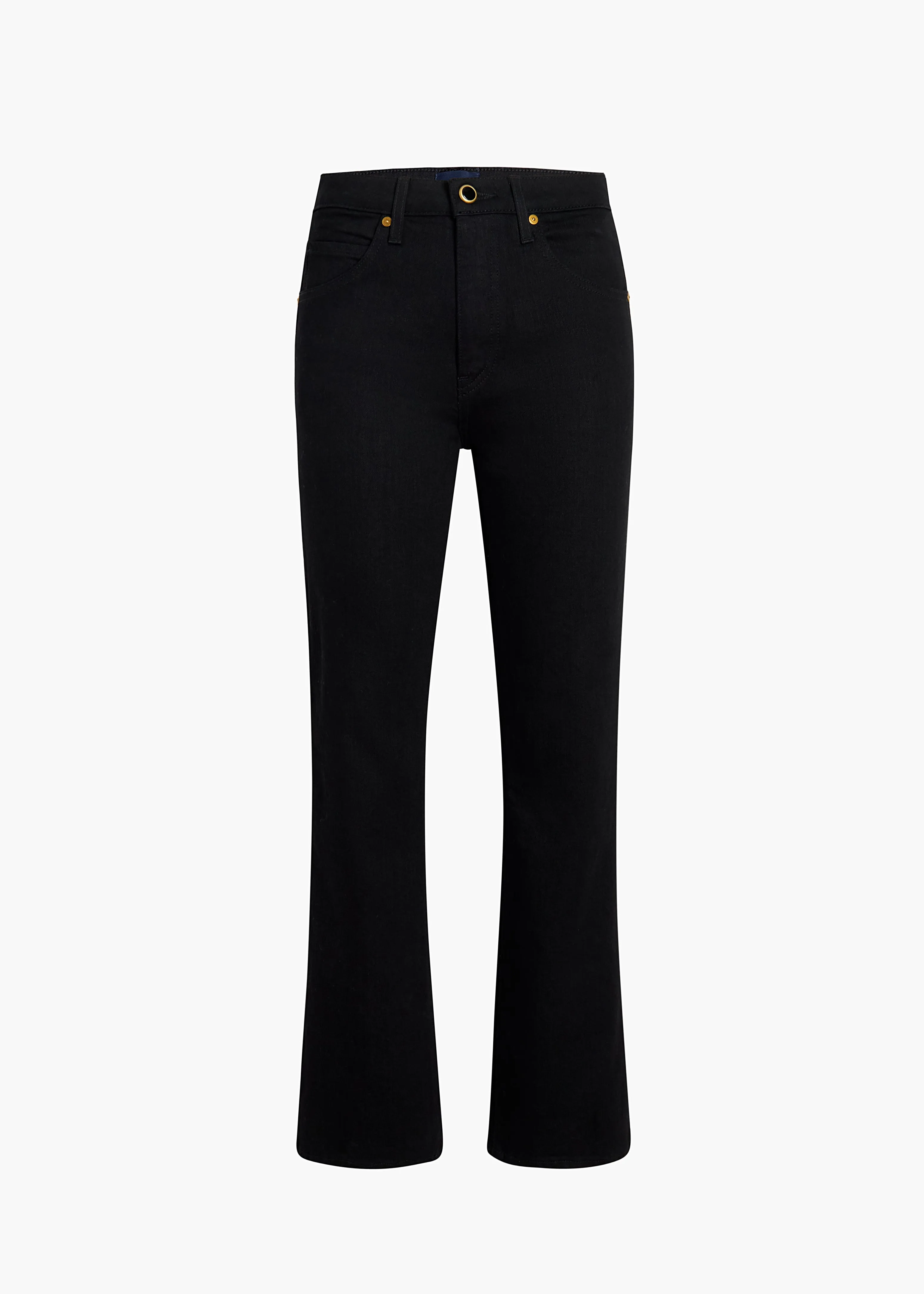 Vivian Stretch Jean in Black Rinse sold by KHAITE