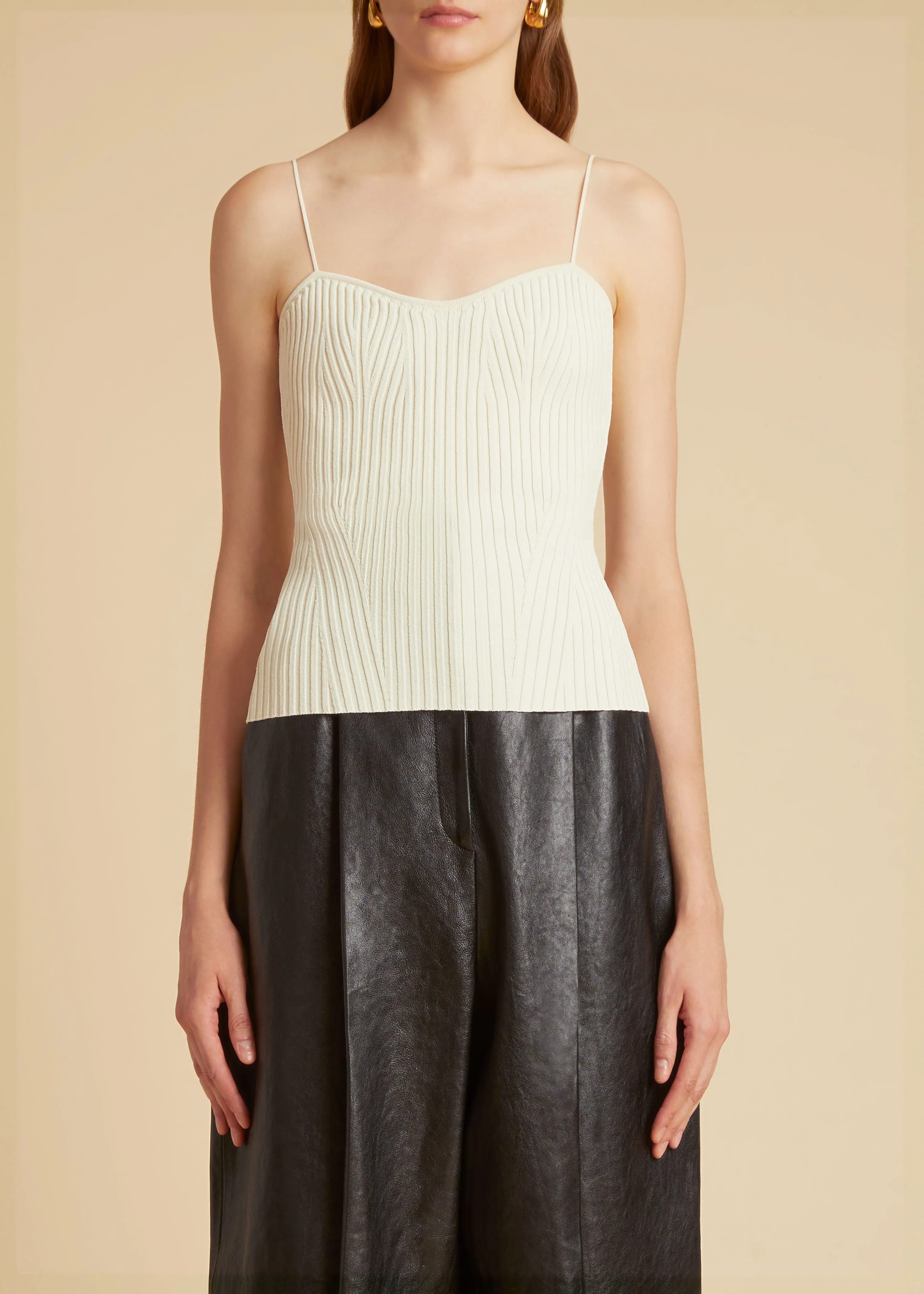 Ziggy Top in Ivory sold by KHAITE product image thumbnail 2