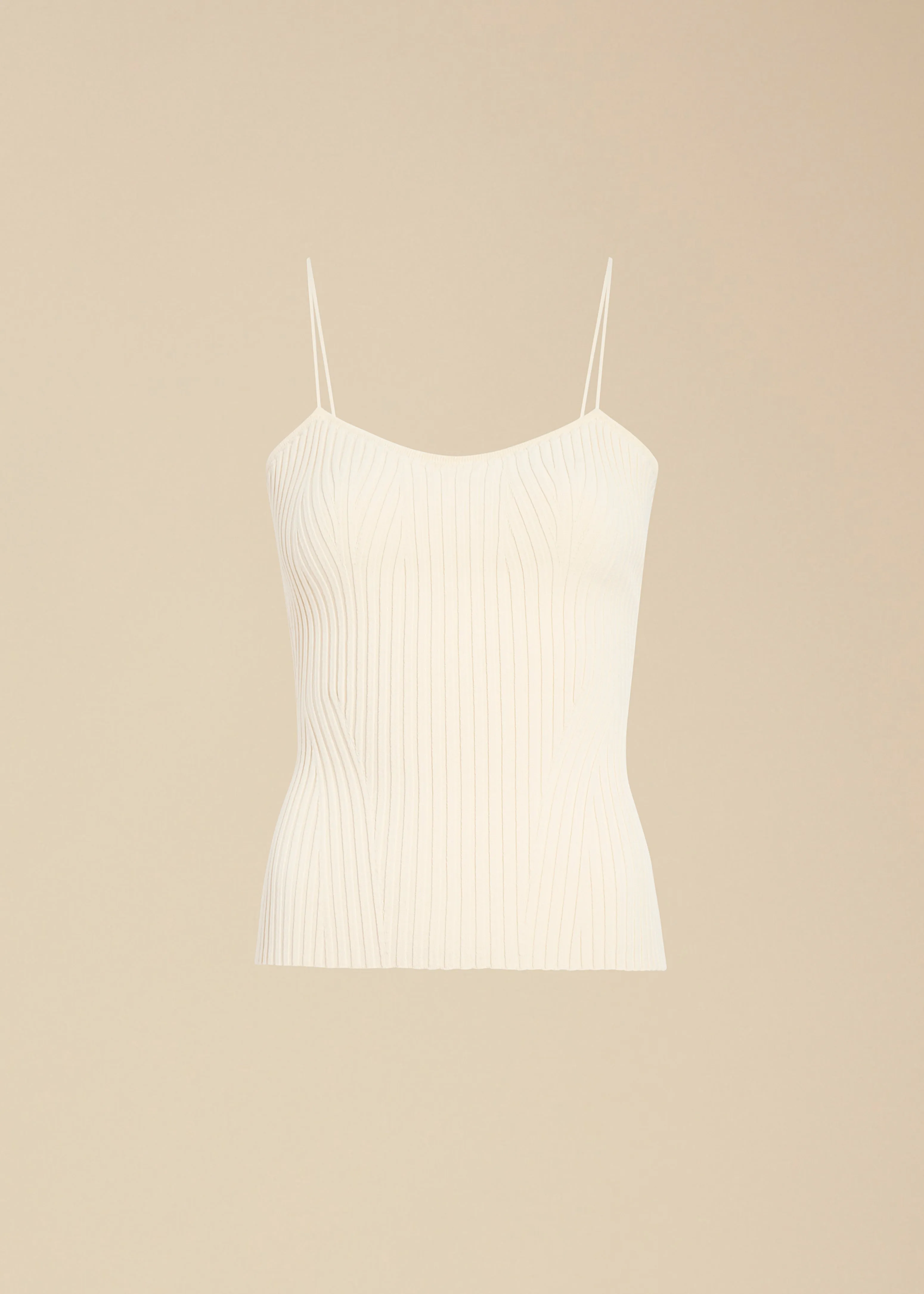 Ziggy Top in Ivory sold by KHAITE