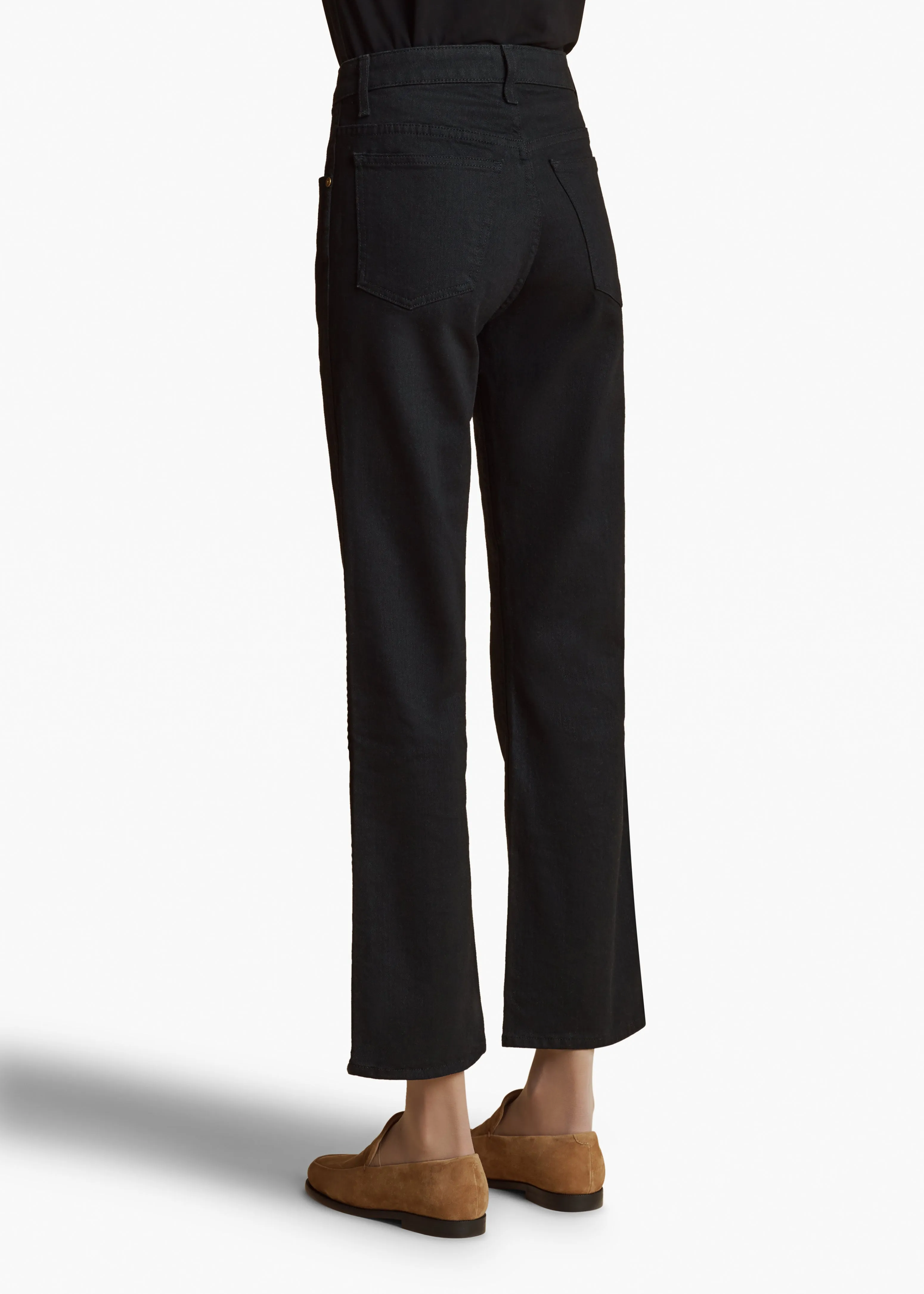 Vivian Stretch Jean in Black Rinse sold by KHAITE product image thumbnail 4