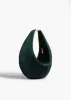[Avex] Small Olivia Hobo with Hardware in English Green Suede sold by KHAITE