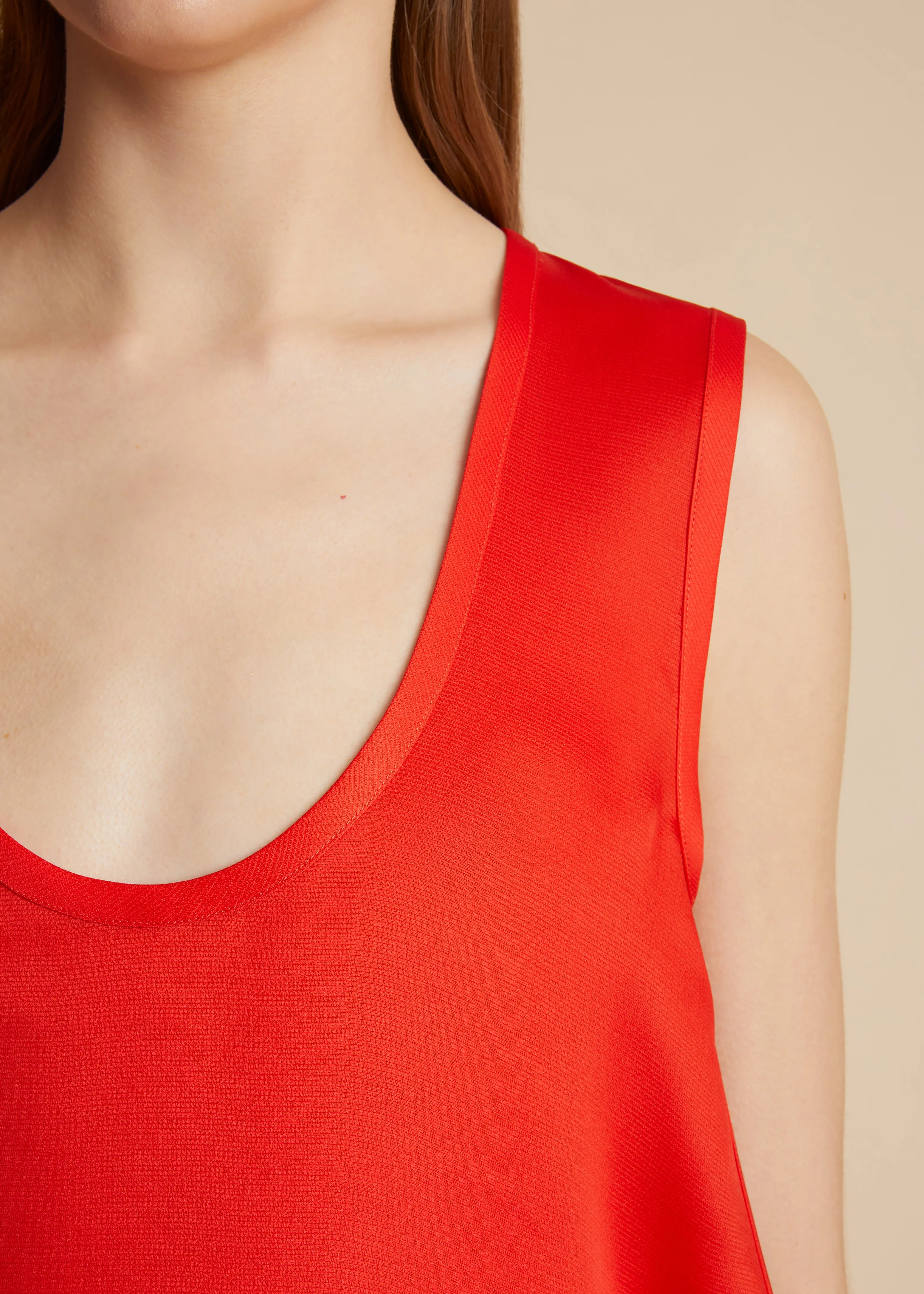 Coli Dress in Fire Red sold by KHAITE product image thumbnail 5