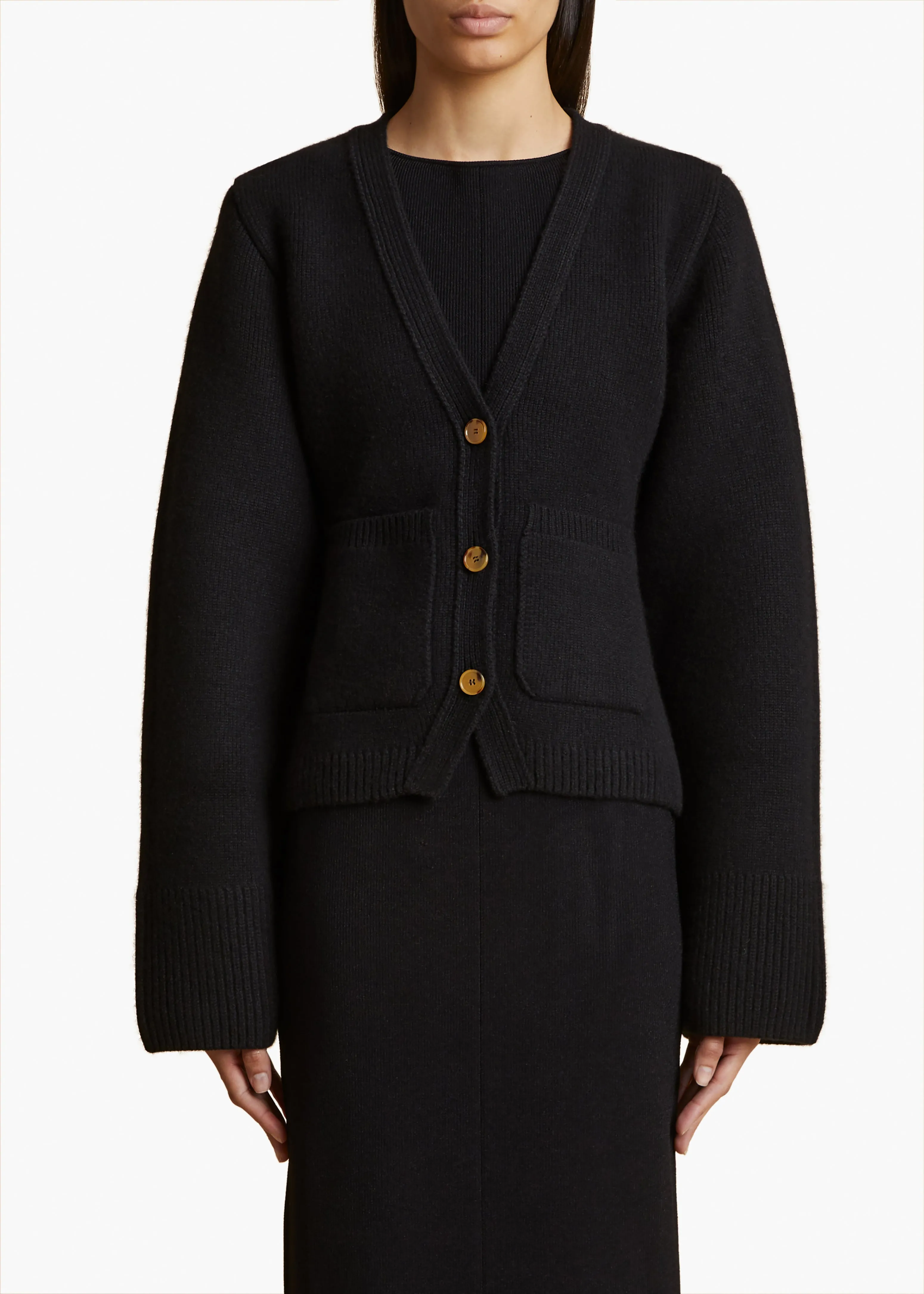 Scarlet Cardigan in Black sold by KHAITE product image thumbnail 3