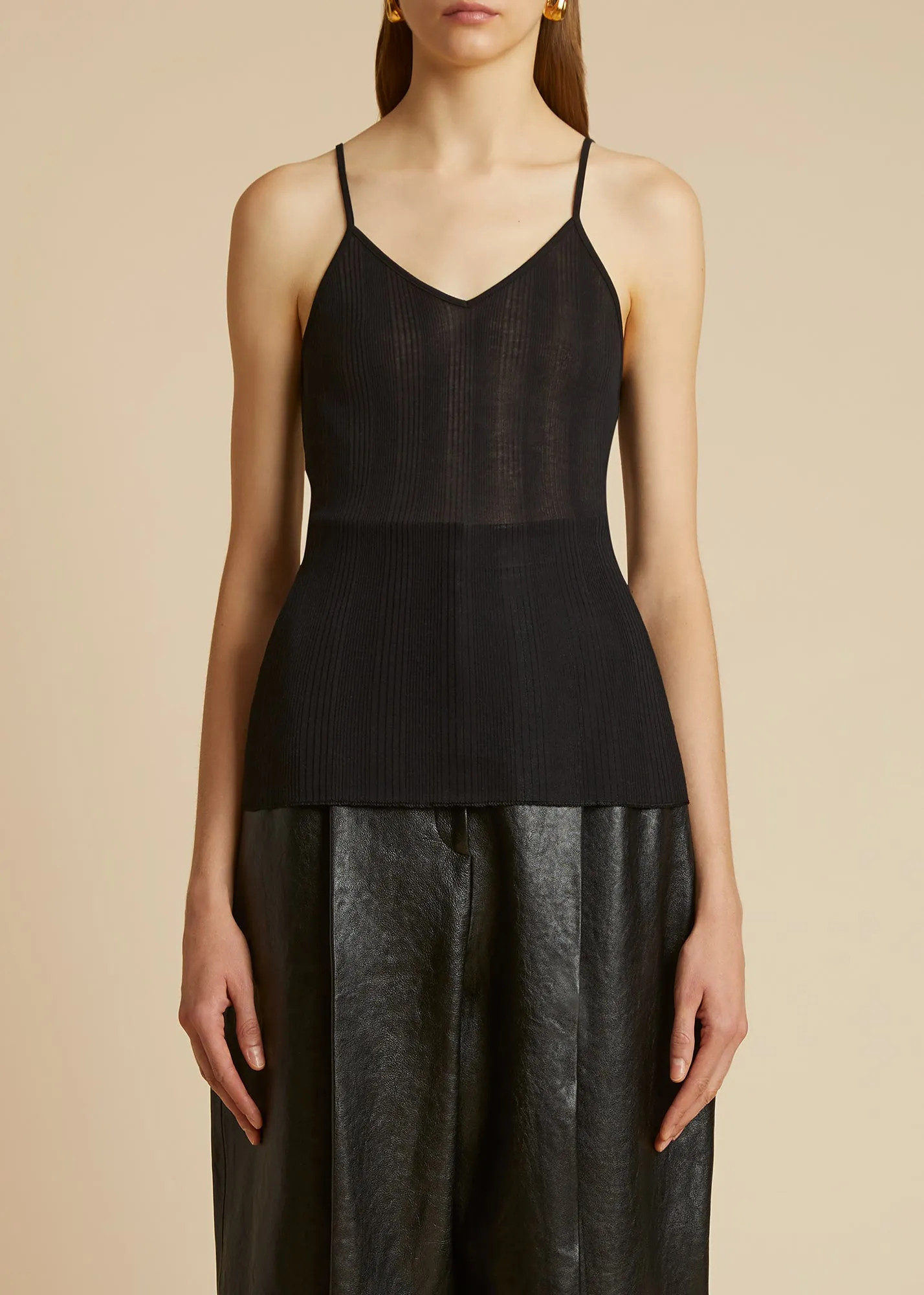 The Mona Top in Black sold by KHAITE product image thumbnail 2