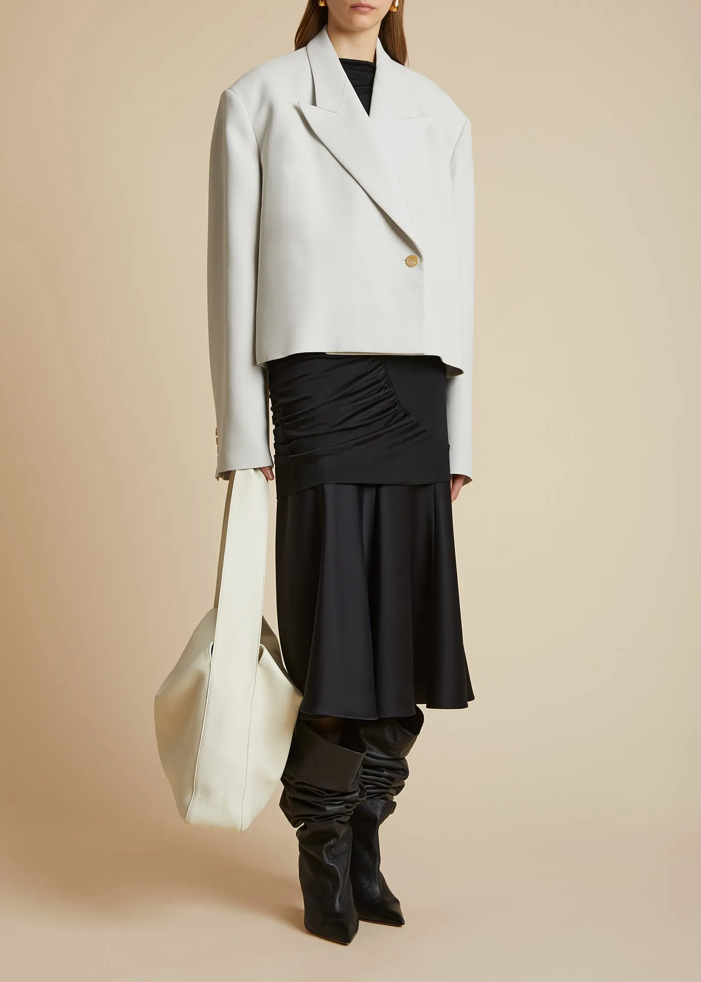 The Raymond Jacket in Nimbus sold by KHAITE