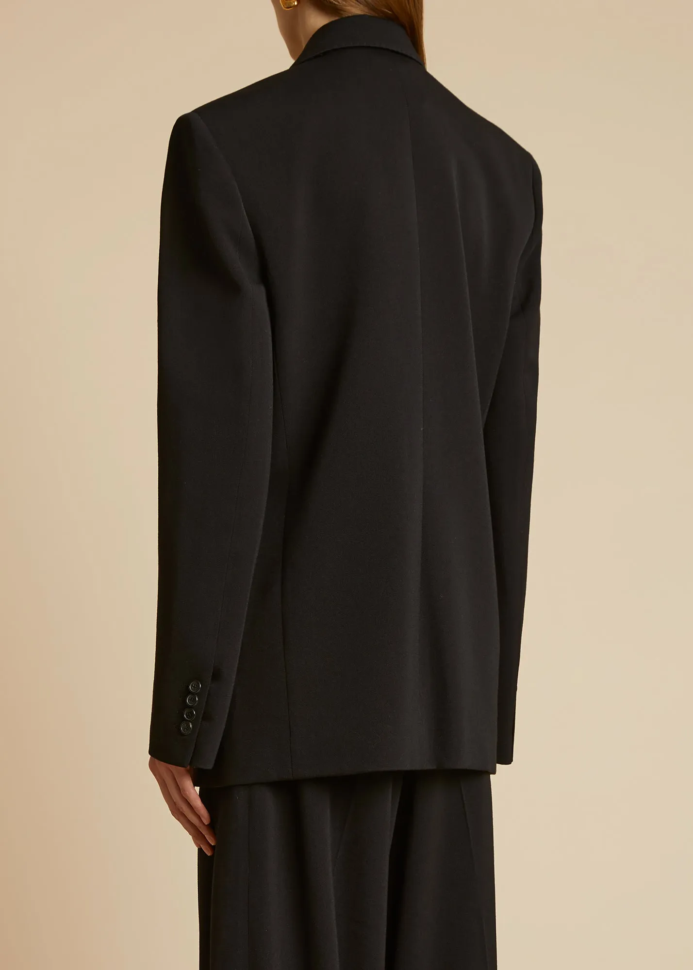 The Tanner Blazer in Black sold by KHAITE product image thumbnail 3