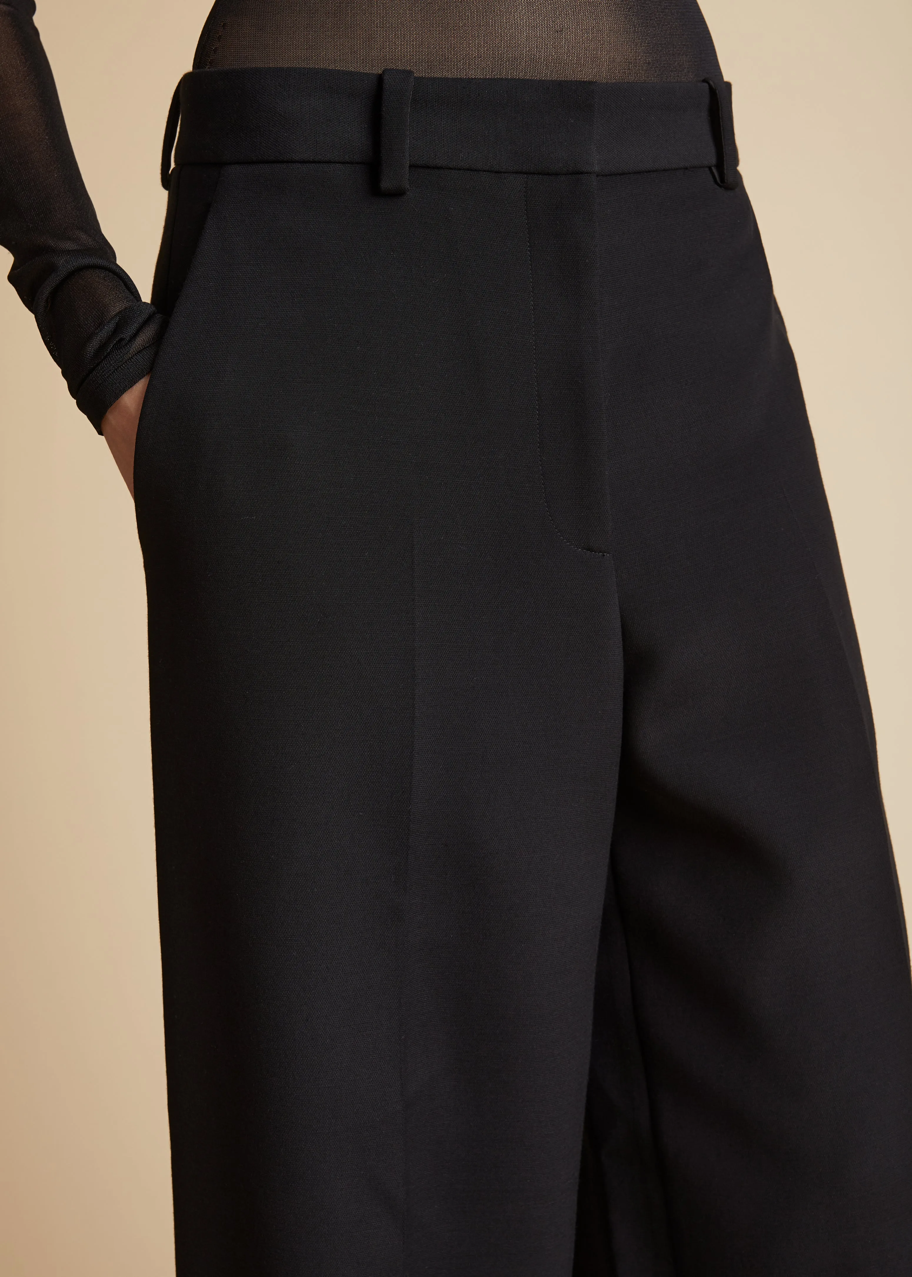 Bacall Pant in Black sold by KHAITE product image thumbnail 5