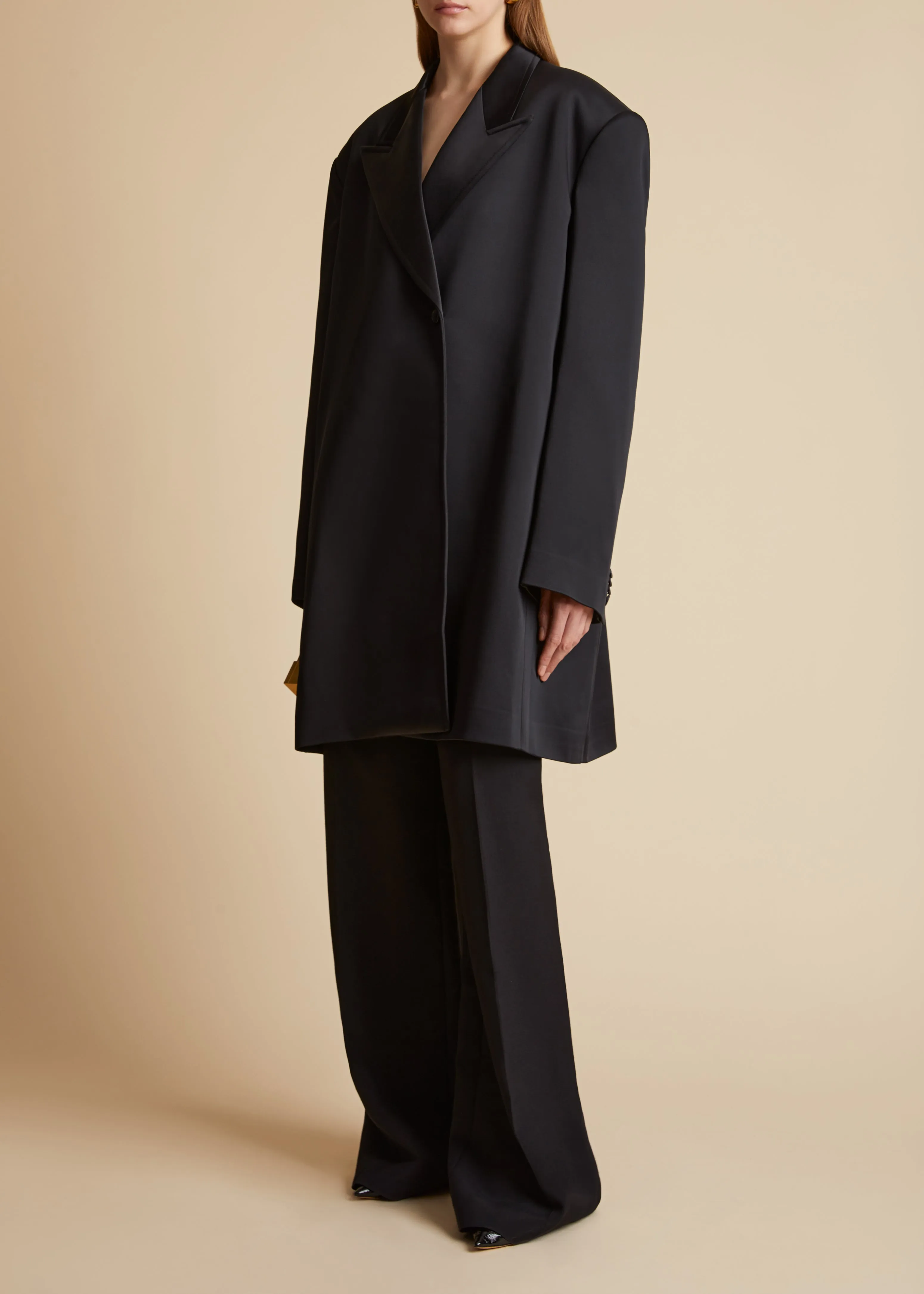 Bacall Pant in Black sold by KHAITE product image thumbnail 2