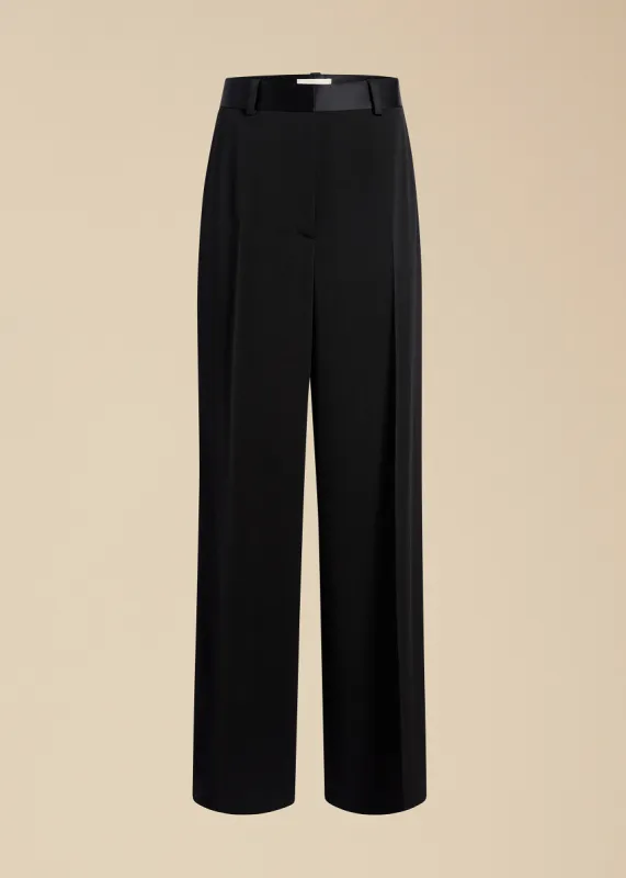 Bacall Pant in Black sold by KHAITE