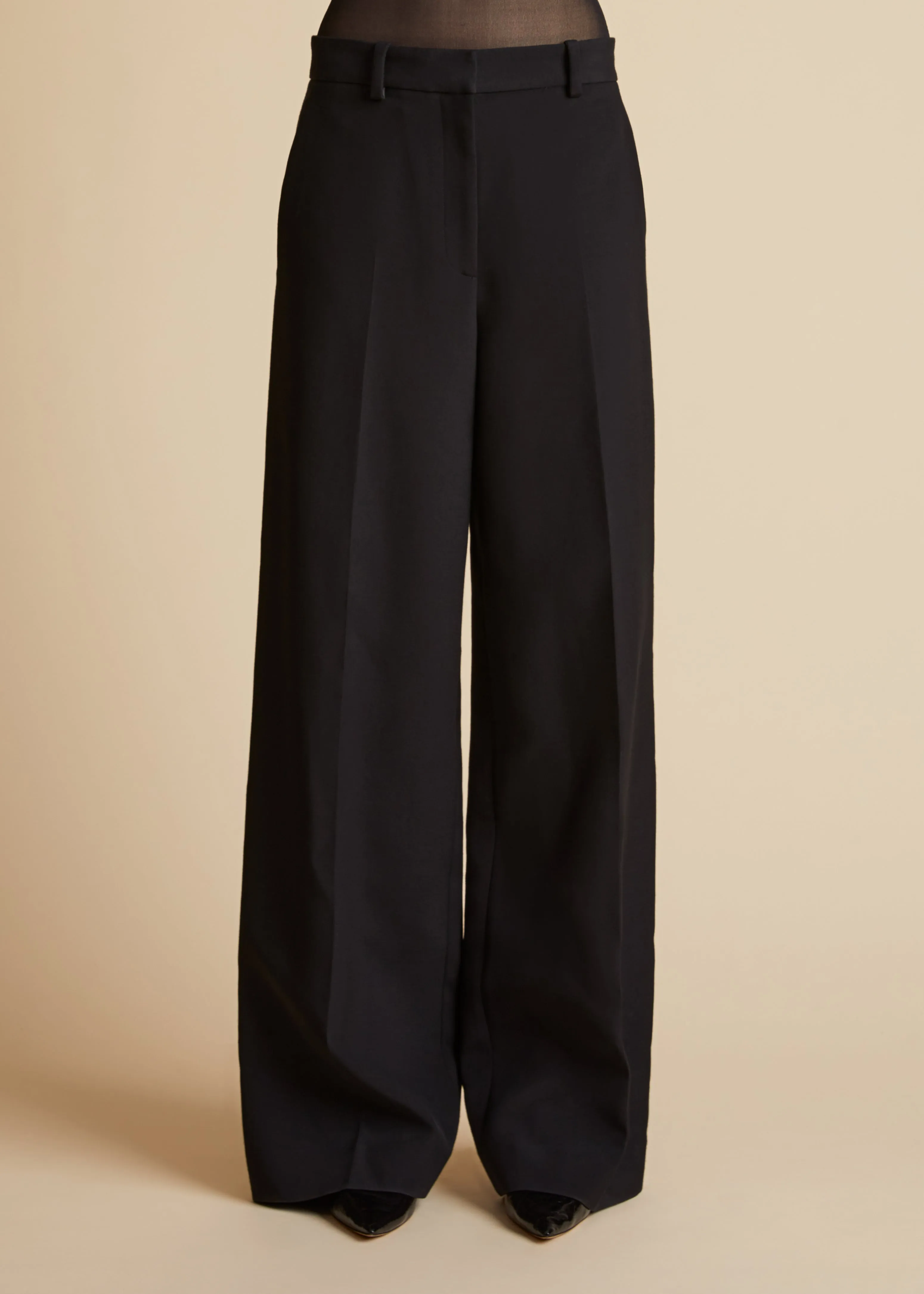 Bacall Pant in Black sold by KHAITE product image thumbnail 3