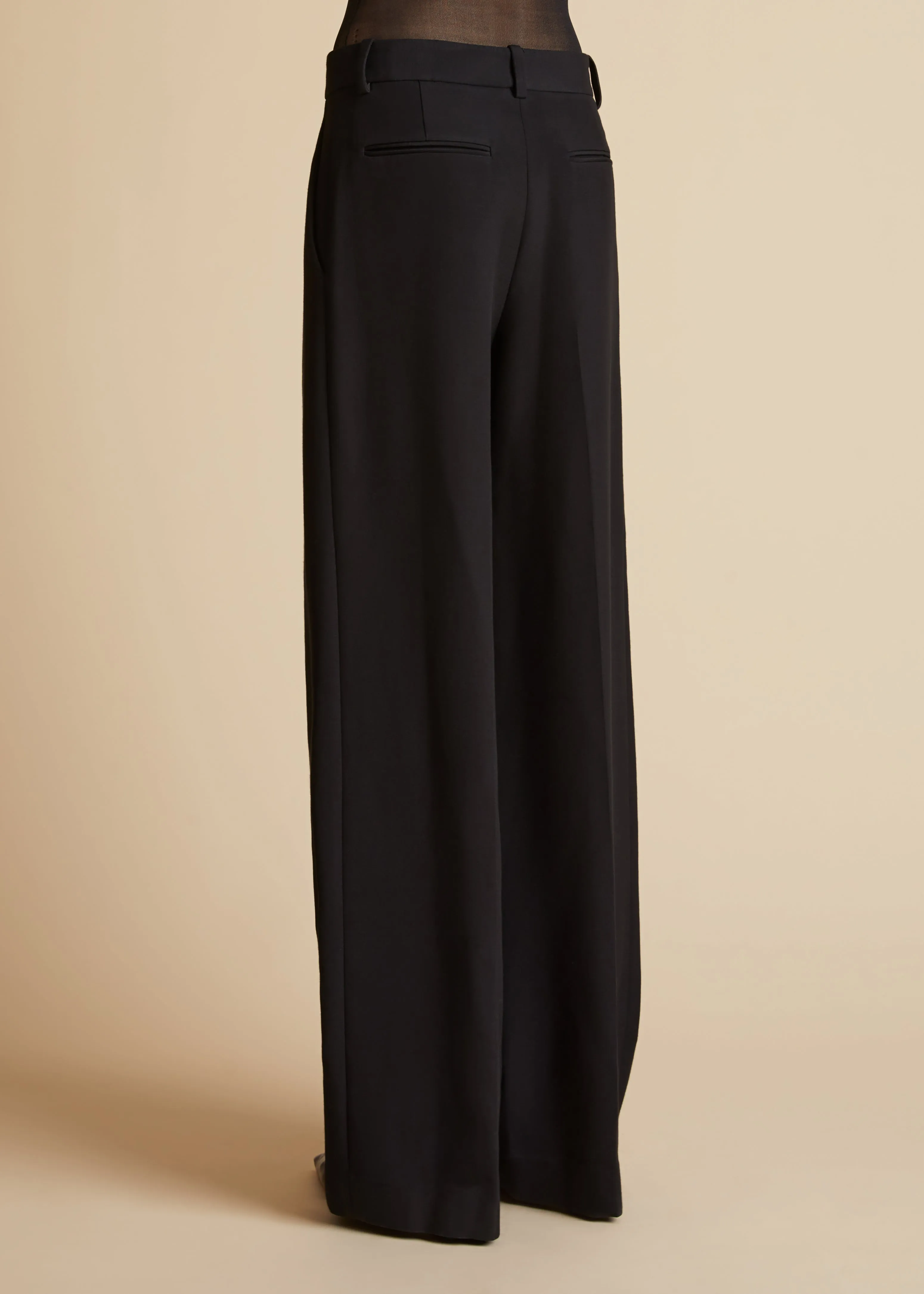 Bacall Pant in Black sold by KHAITE product image thumbnail 4
