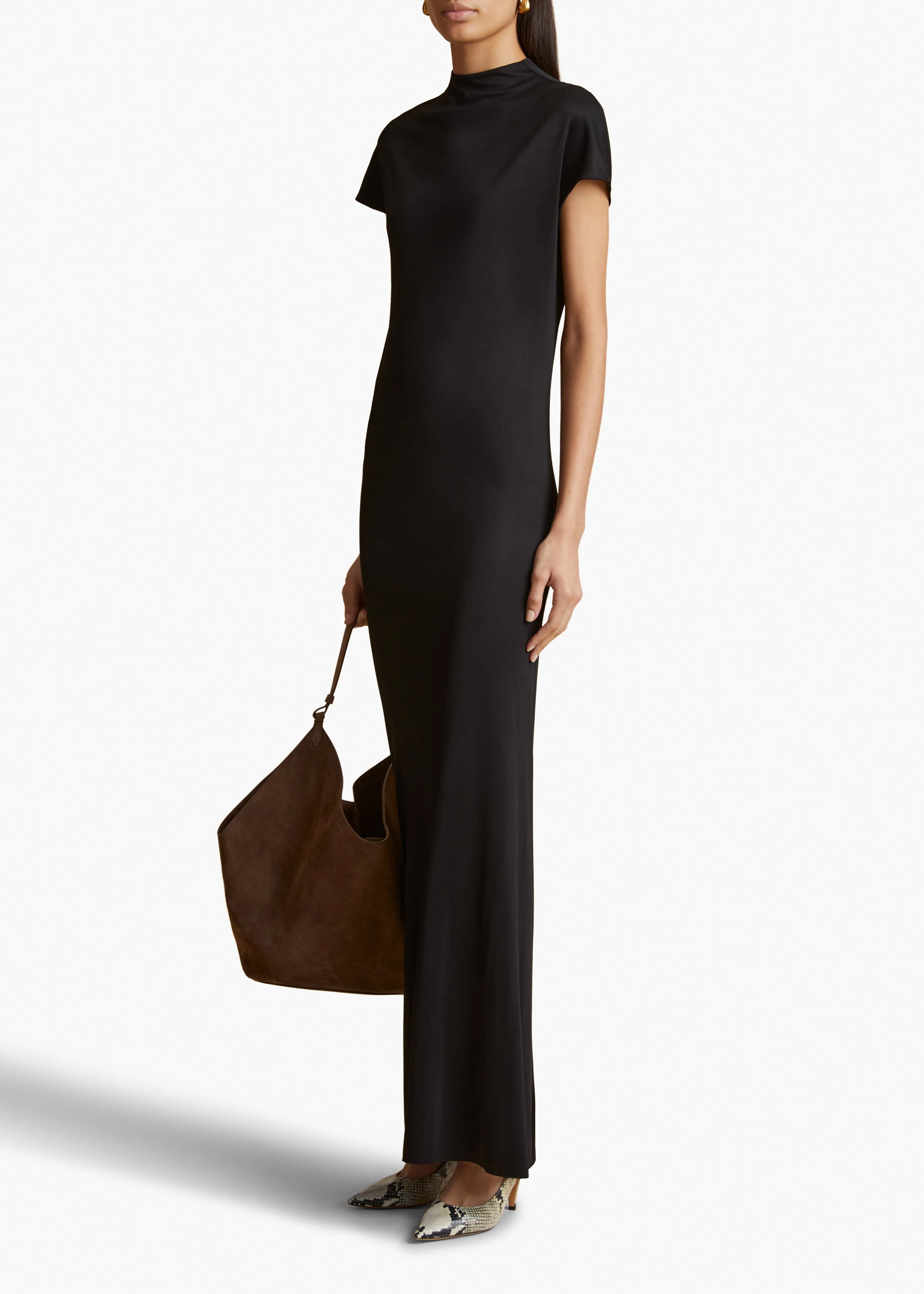 Yenza Dress in Black sold by KHAITE product image thumbnail 2