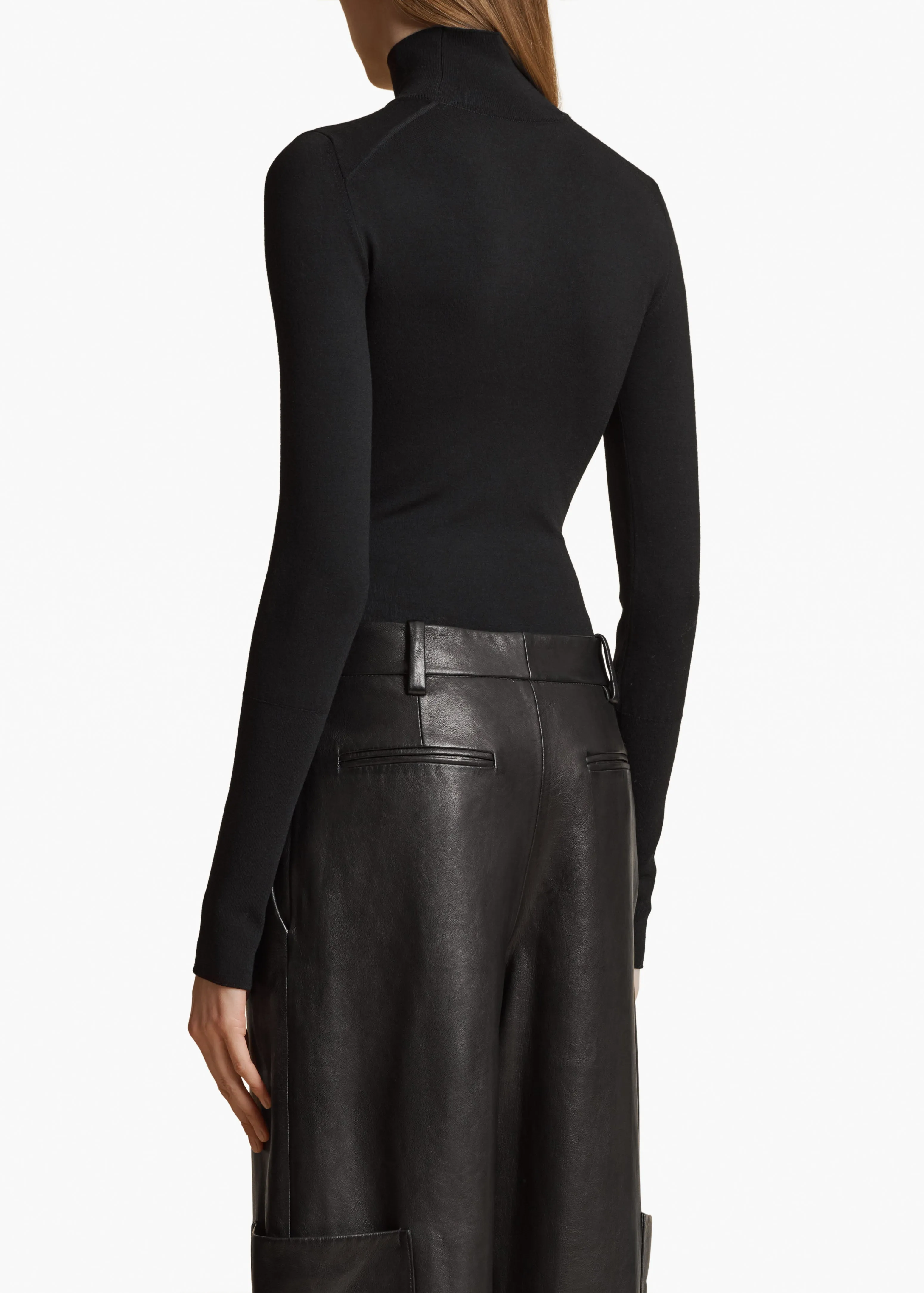 Thea Bodysuit in Black sold by KHAITE product image thumbnail 4