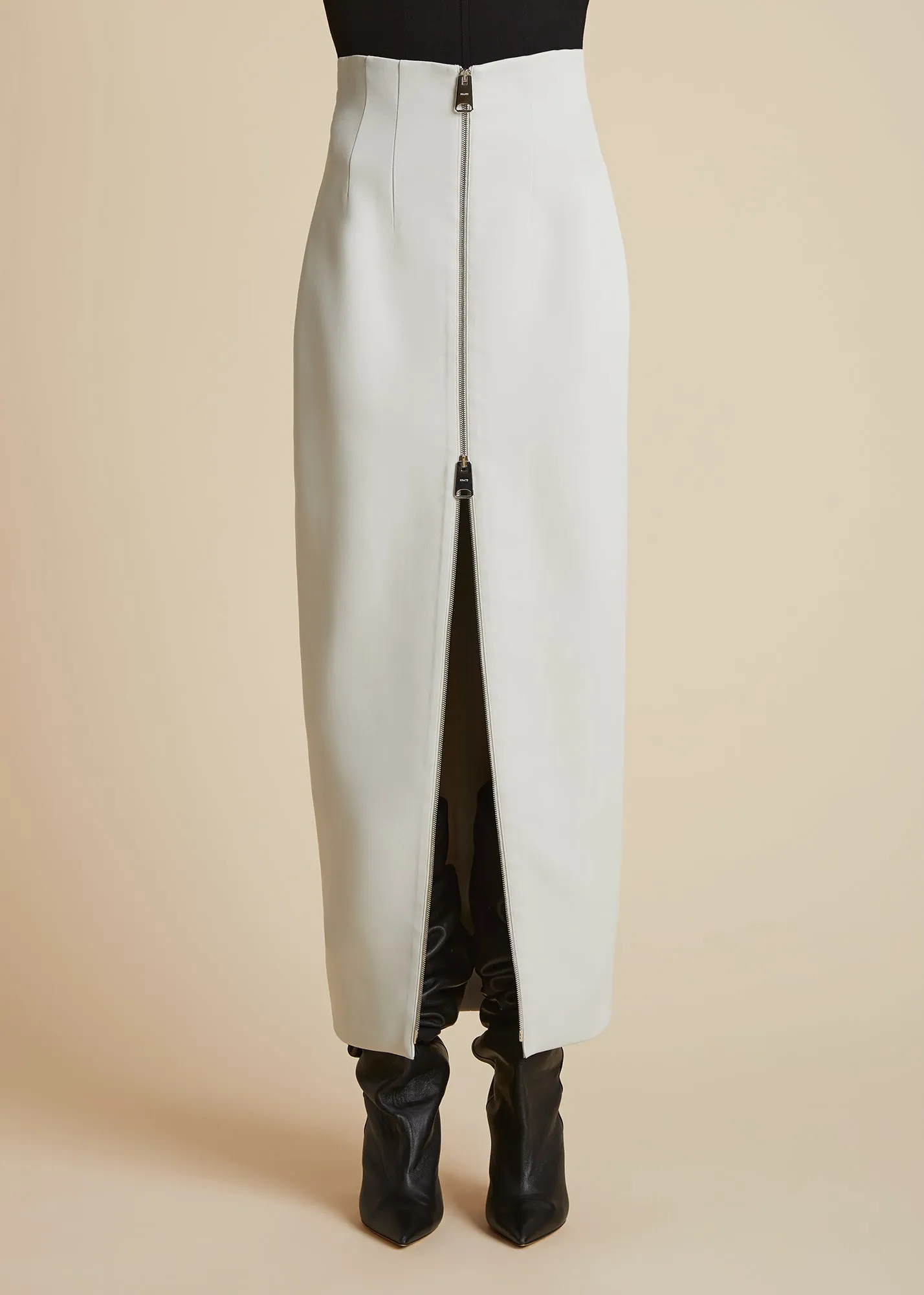 The Ruddy Skirt in Nimbus sold by KHAITE product image thumbnail 2