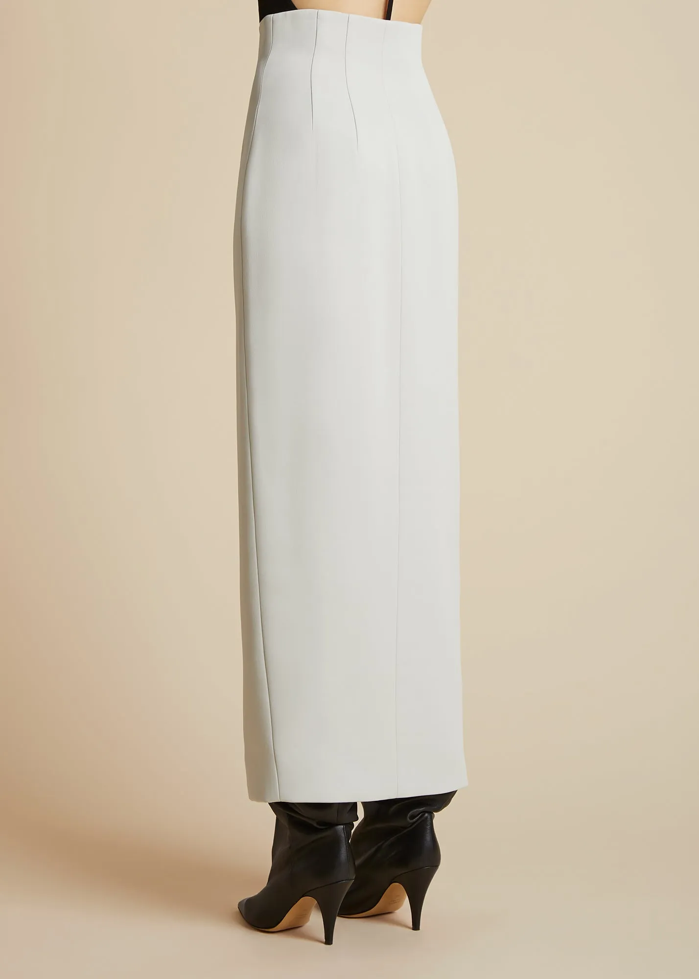 The Ruddy Skirt in Nimbus sold by KHAITE product image thumbnail 3