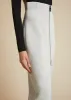 The Ruddy Skirt in Nimbus sold by KHAITE