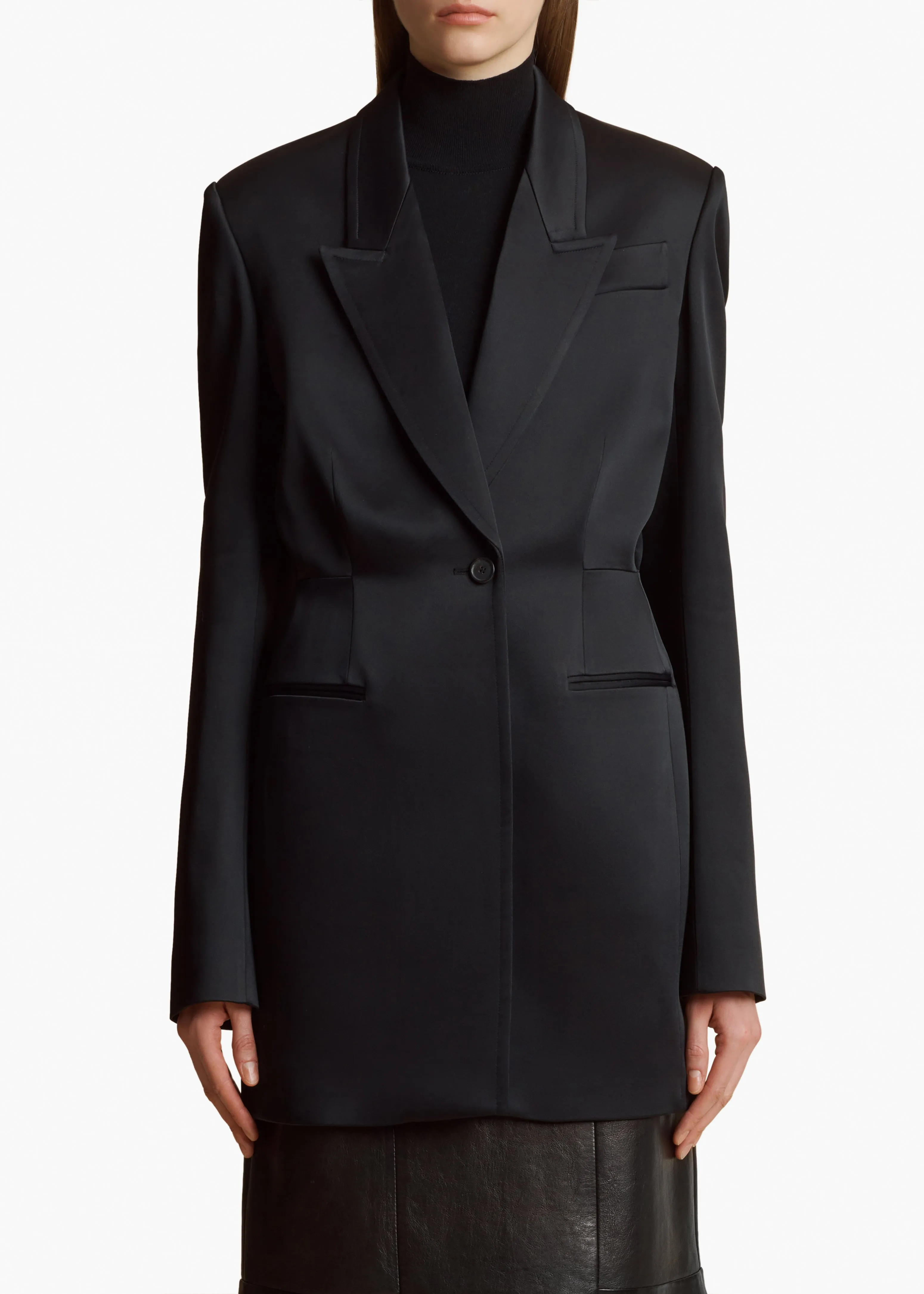 Beckett Blazer in Black sold by KHAITE product image thumbnail 3